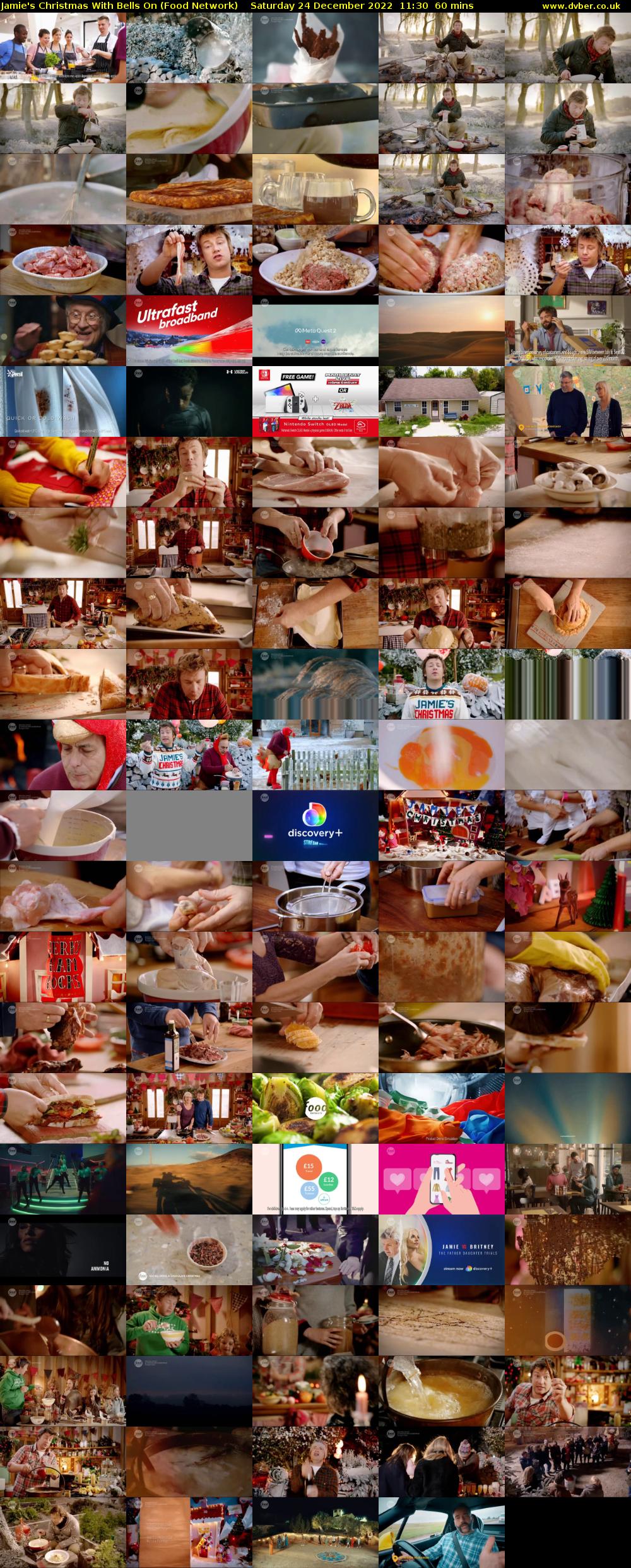 Jamie's Christmas With Bells On (Food Network) Saturday 24 December 2022 11:30 - 12:30