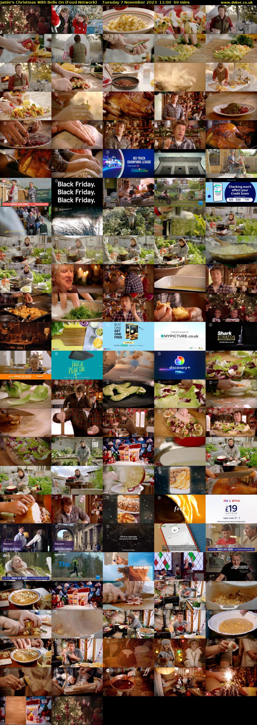 Jamie's Christmas With Bells On (Food Network) Tuesday 7 November 2023 11:00 - 12:00
