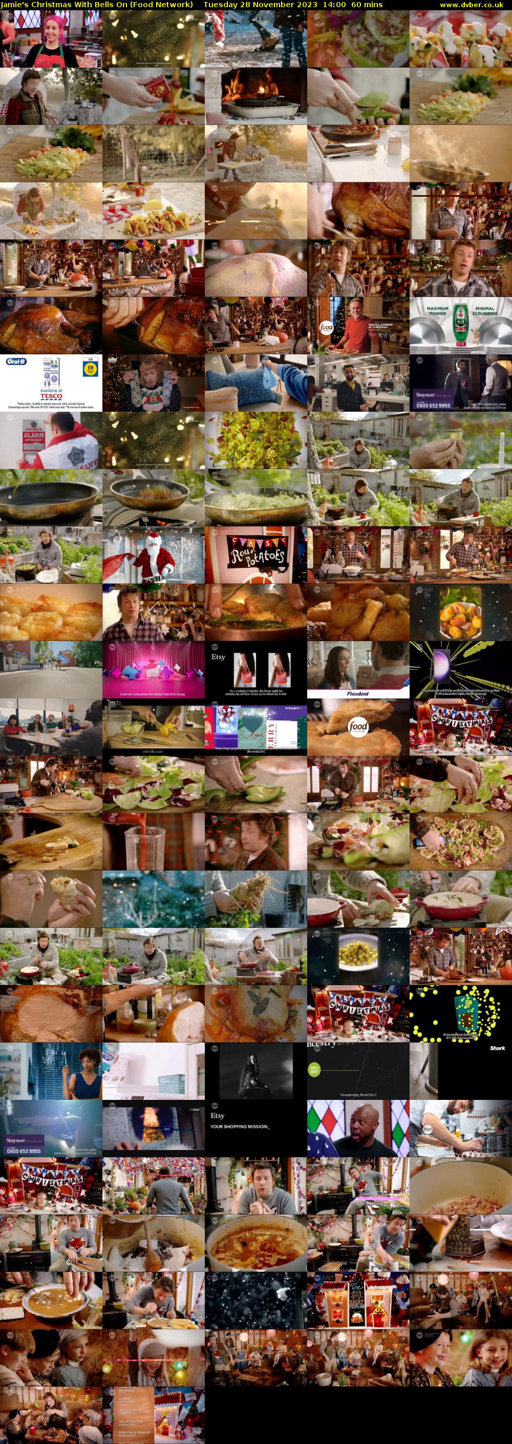 Jamie's Christmas With Bells On (Food Network) Tuesday 28 November 2023 14:00 - 15:00