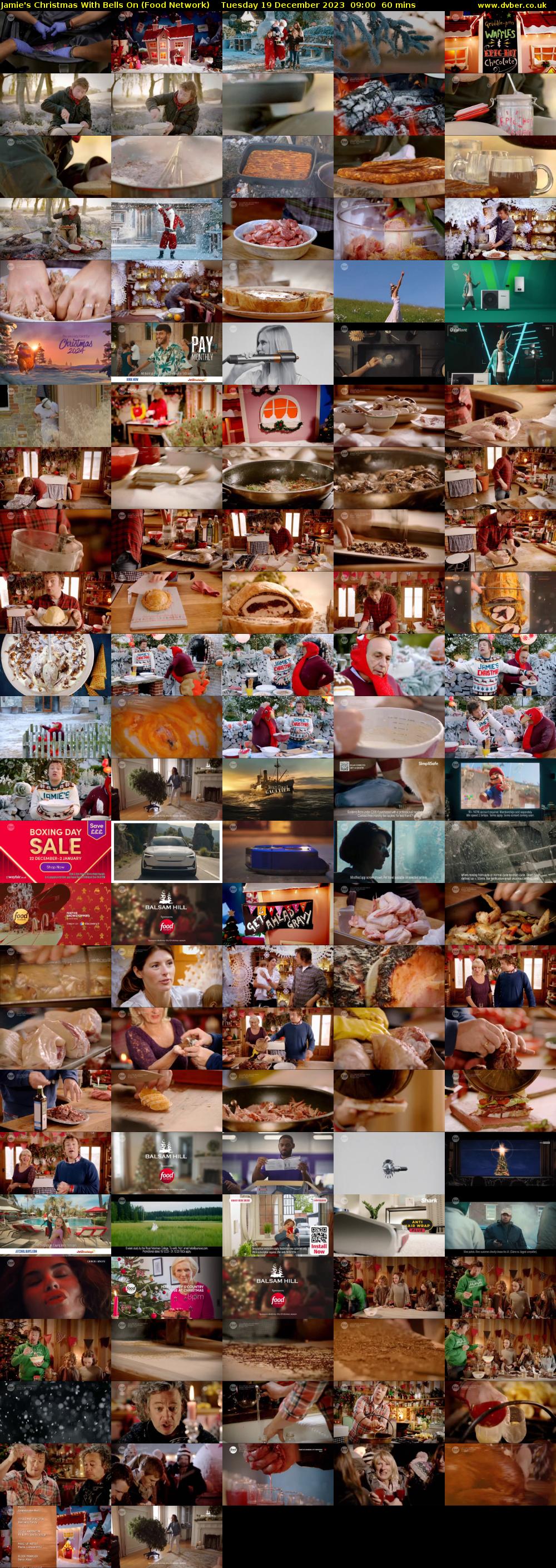 Jamie's Christmas With Bells On (Food Network) Tuesday 19 December 2023 09:00 - 10:00