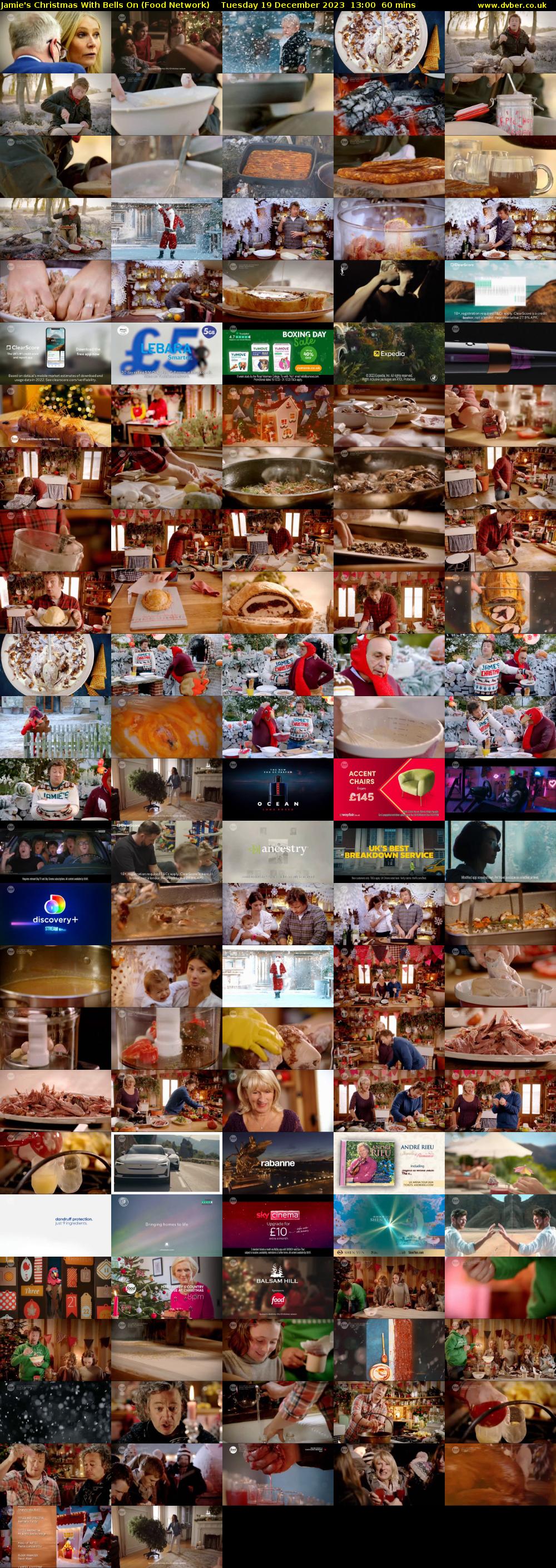 Jamie's Christmas With Bells On (Food Network) Tuesday 19 December 2023 13:00 - 14:00
