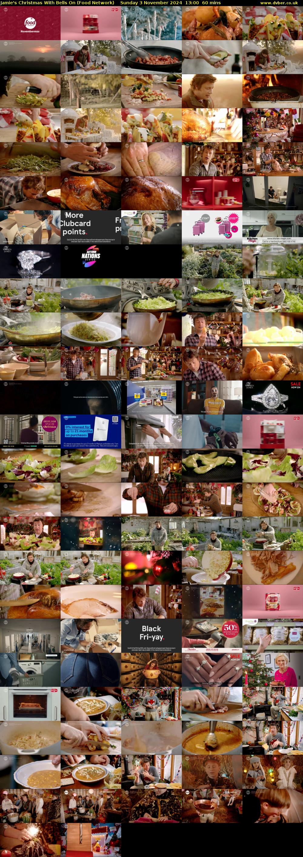 Jamie's Christmas With Bells On (Food Network) Sunday 3 November 2024 13:00 - 14:00