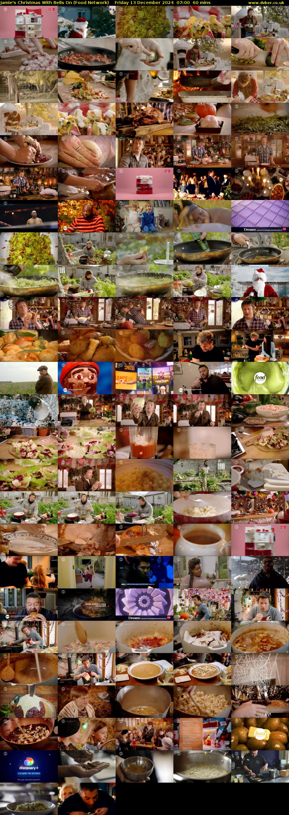 Jamie's Christmas With Bells On (Food Network) Friday 13 December 2024 07:00 - 08:00