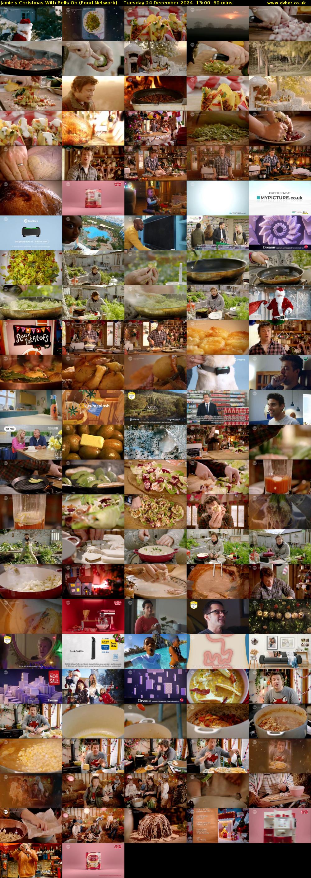 Jamie's Christmas With Bells On (Food Network) Tuesday 24 December 2024 13:00 - 14:00