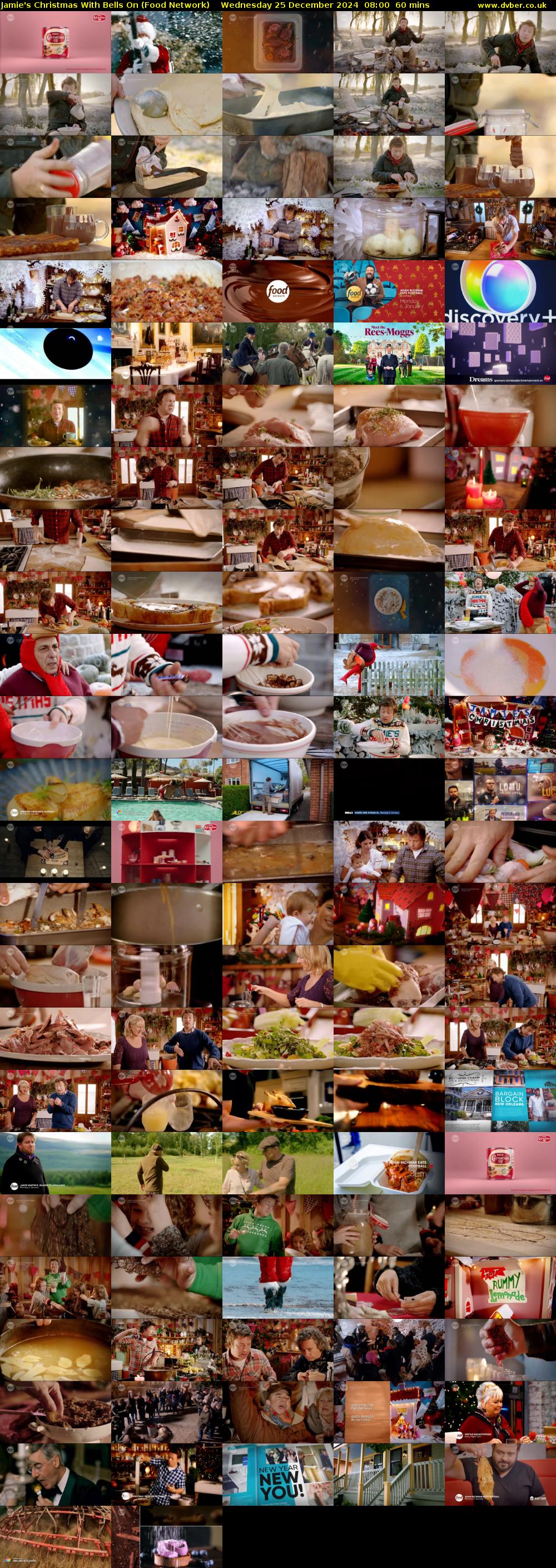 Jamie's Christmas With Bells On (Food Network) Wednesday 25 December 2024 08:00 - 09:00