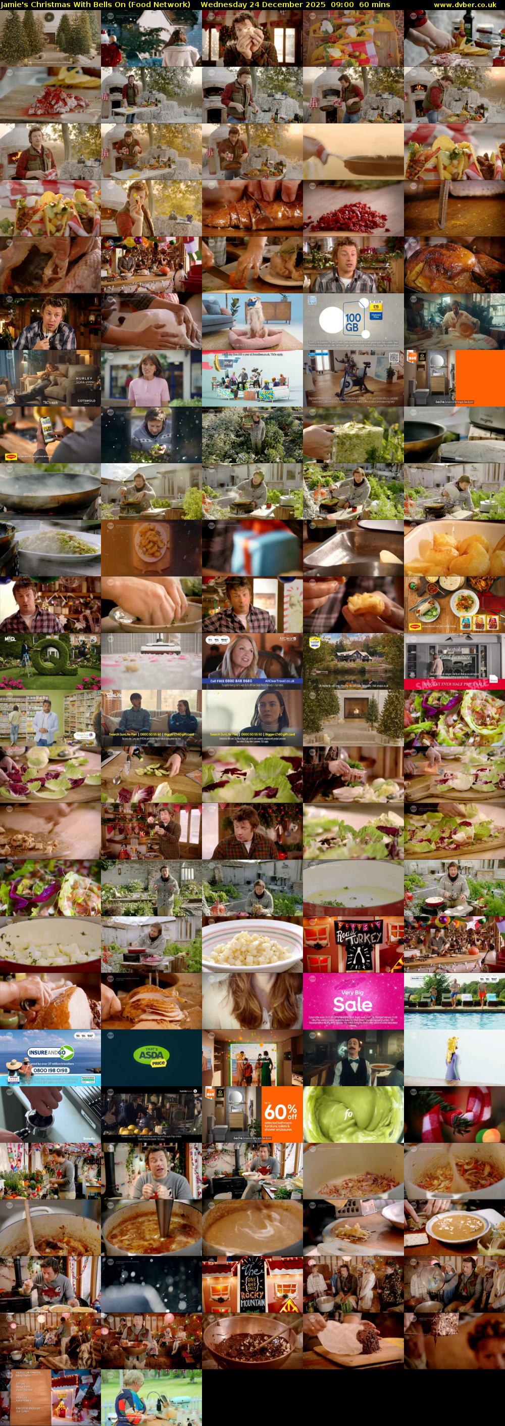 Jamie's Christmas With Bells On (Food Network) Wednesday 24 December 2025 09:00 - 10:00