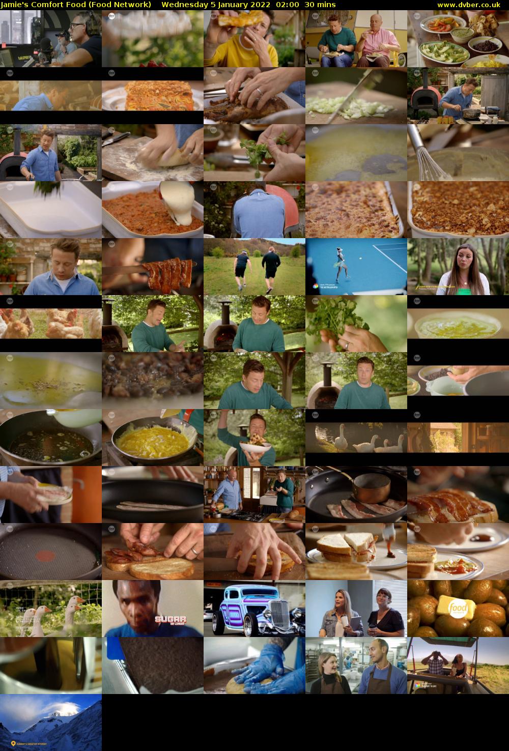 Jamie's Comfort Food (Food Network) Wednesday 5 January 2022 02:00 - 02:30