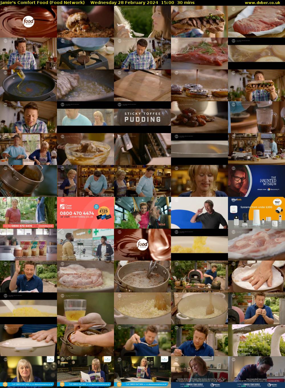 Jamie's Comfort Food (Food Network) Wednesday 28 February 2024 15:00 - 15:30