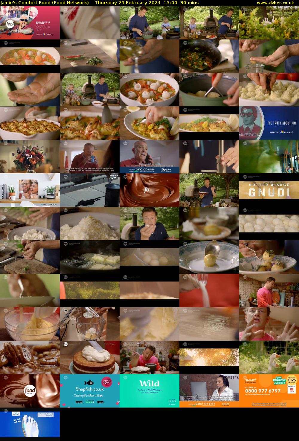 Jamie's Comfort Food (Food Network) Thursday 29 February 2024 15:00 - 15:30