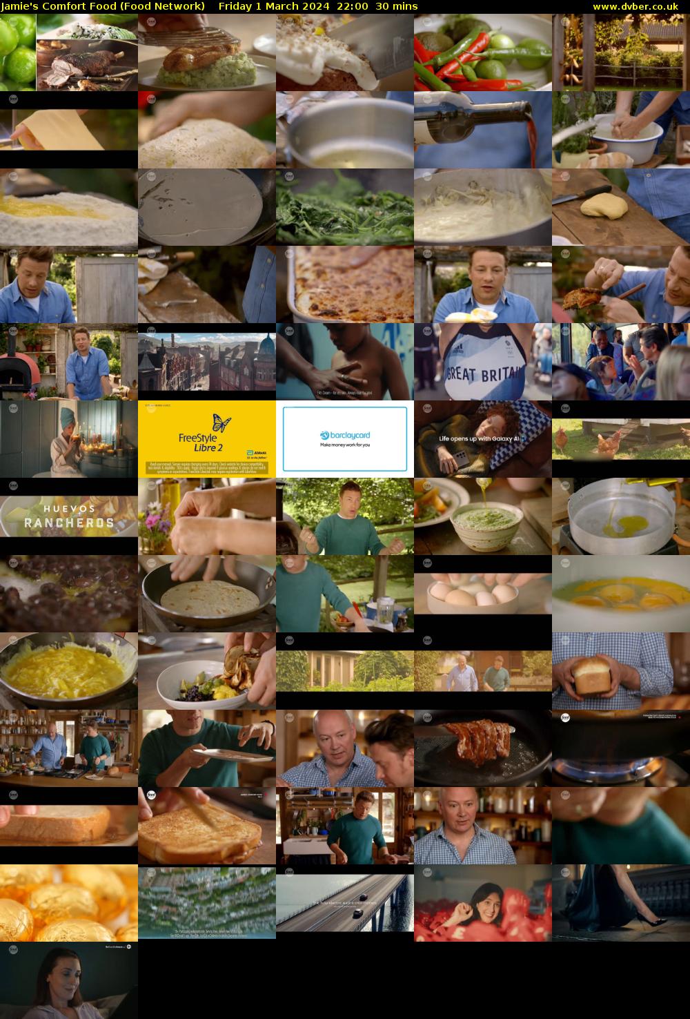 Jamie's Comfort Food (Food Network) Friday 1 March 2024 22:00 - 22:30
