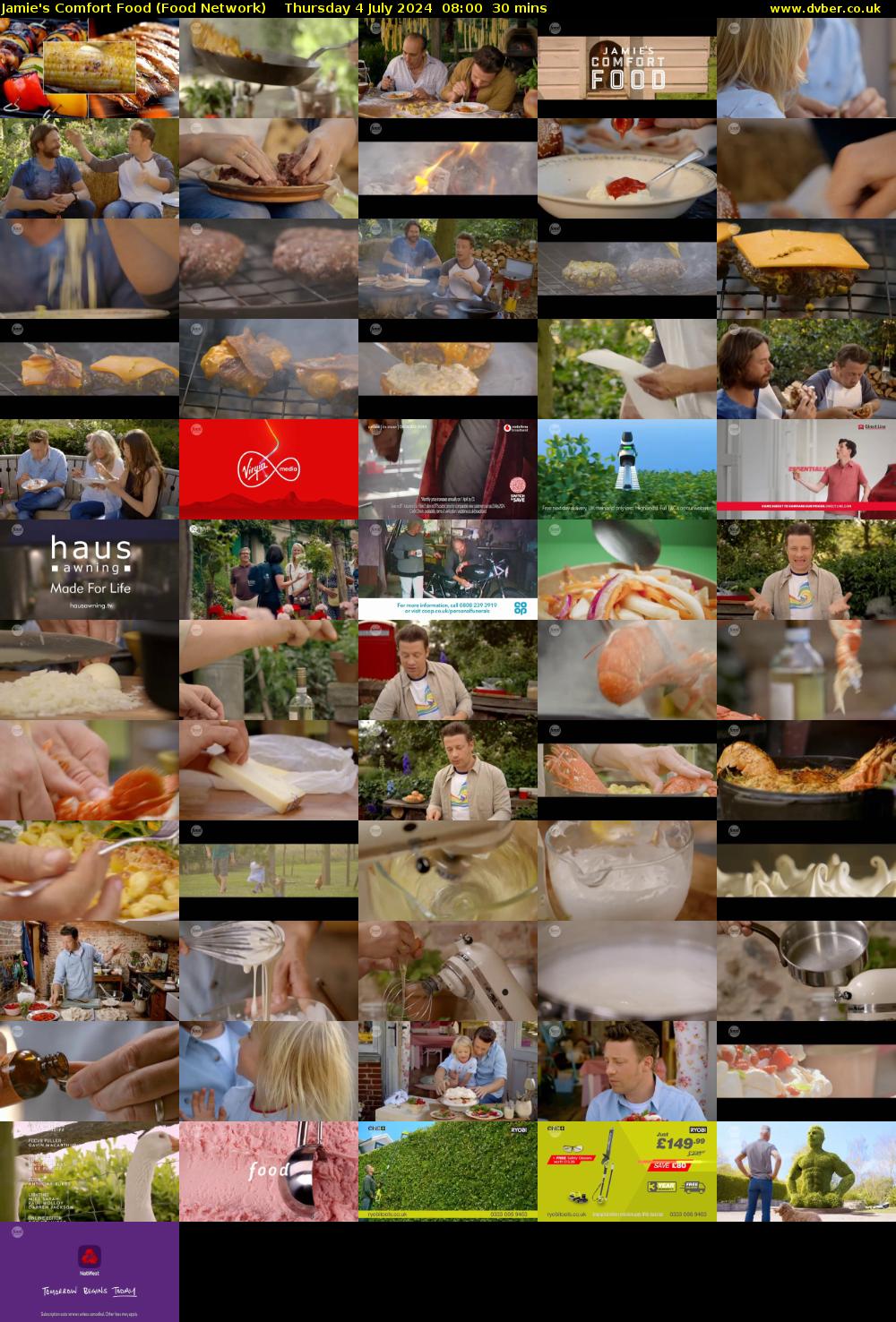 Jamie's Comfort Food (Food Network) Thursday 4 July 2024 08:00 - 08:30