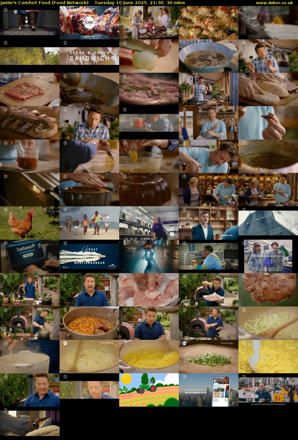 Jamie's Comfort Food (Food Network) Tuesday 10 June 2025 21:30 - 22:00