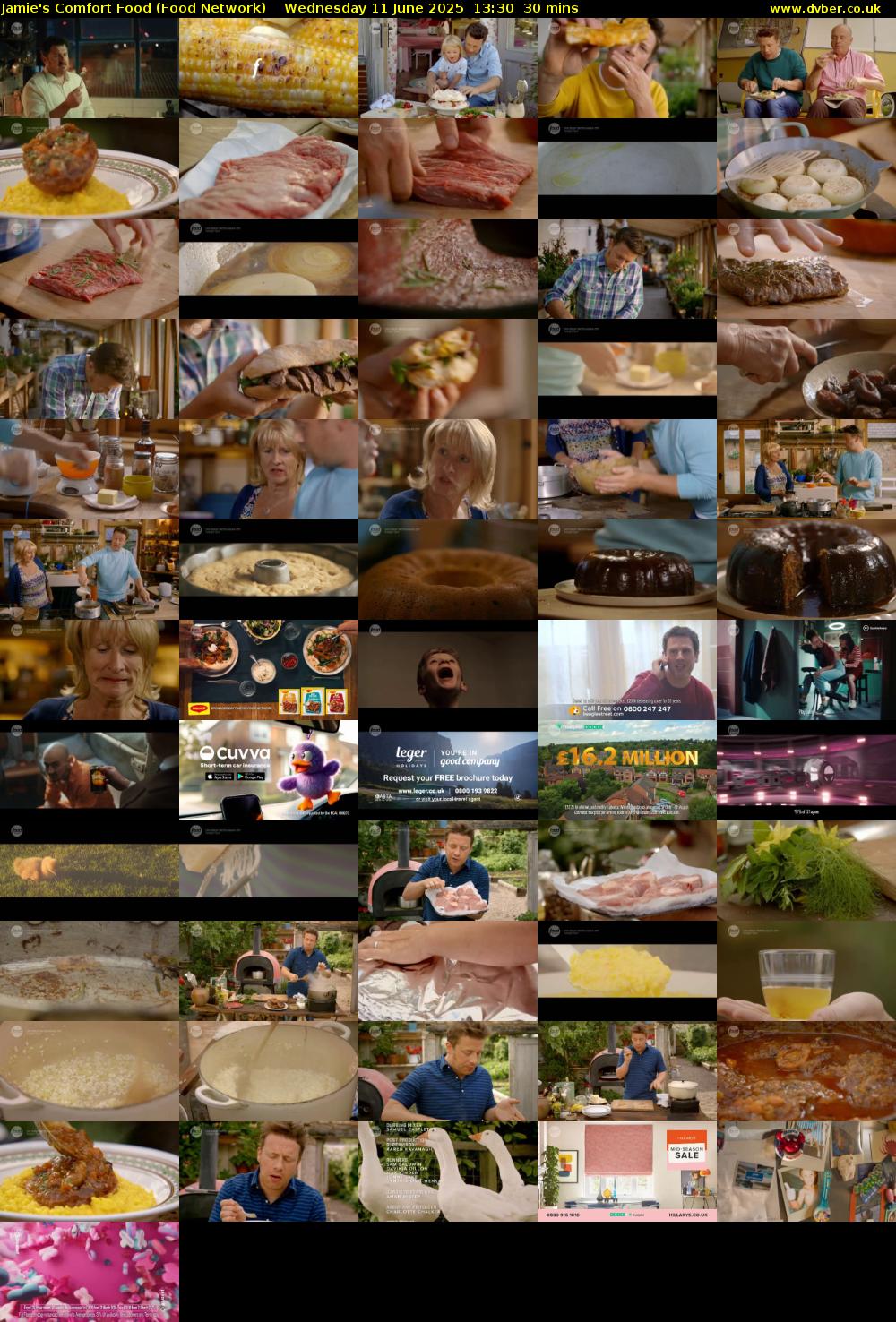 Jamie's Comfort Food (Food Network) Wednesday 11 June 2025 13:30 - 14:00