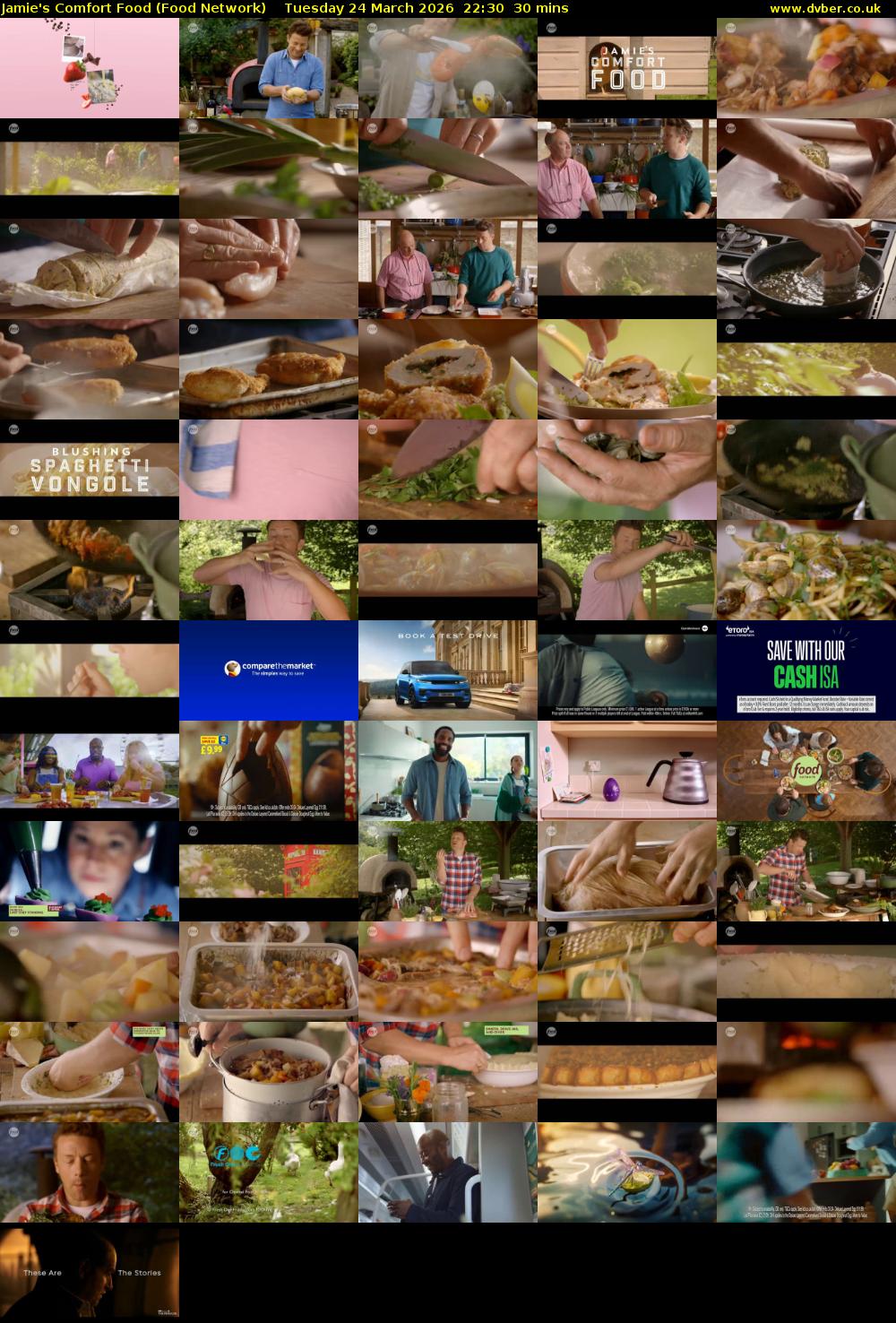 Jamie's Comfort Food (Food Network) Tuesday 24 March 2026 22:30 - 23:00
