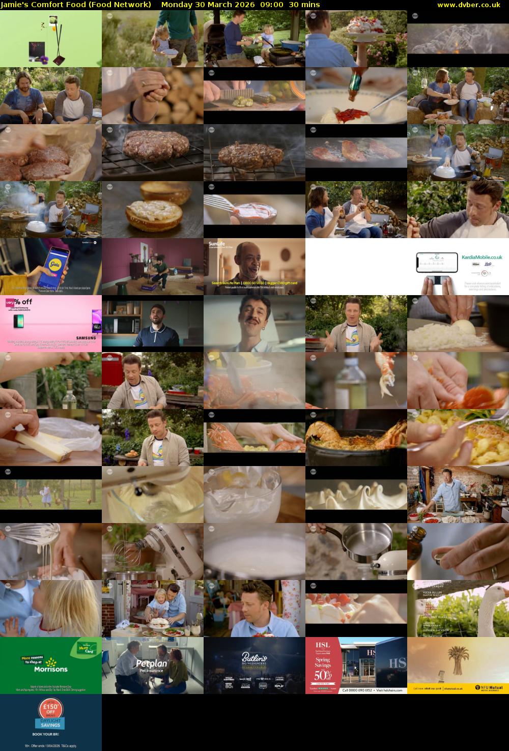 Jamie's Comfort Food (Food Network) Monday 30 March 2026 09:00 - 09:30