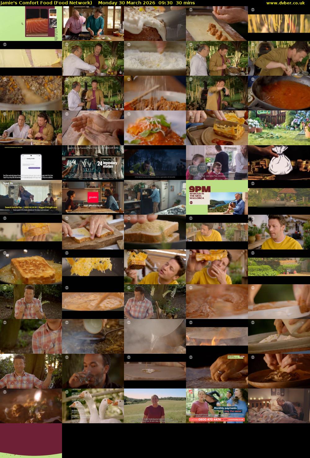Jamie's Comfort Food (Food Network) Monday 30 March 2026 09:30 - 10:00