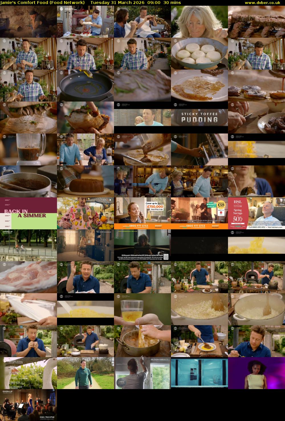 Jamie's Comfort Food (Food Network) Tuesday 31 March 2026 09:00 - 09:30