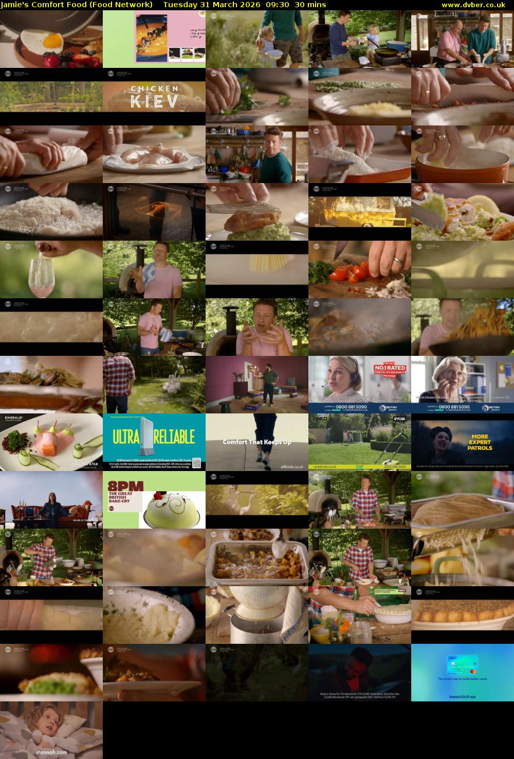 Jamie's Comfort Food (Food Network) Tuesday 31 March 2026 09:30 - 10:00