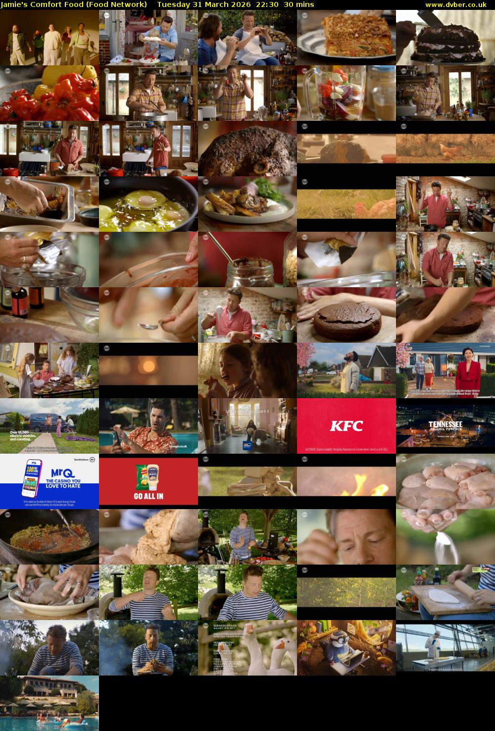 Jamie's Comfort Food (Food Network) Tuesday 31 March 2026 22:30 - 23:00