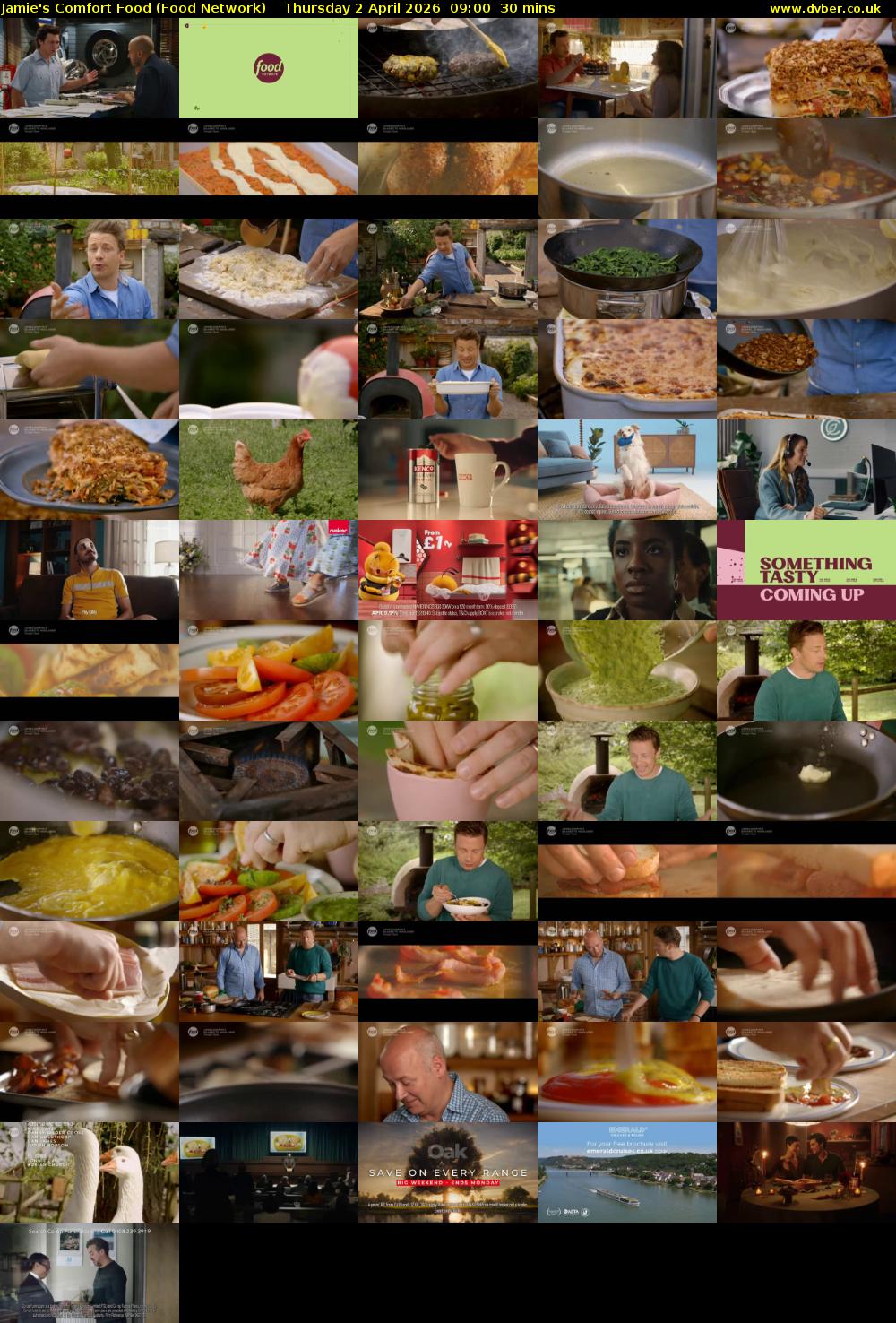 Jamie's Comfort Food (Food Network) Thursday 2 April 2026 09:00 - 09:30