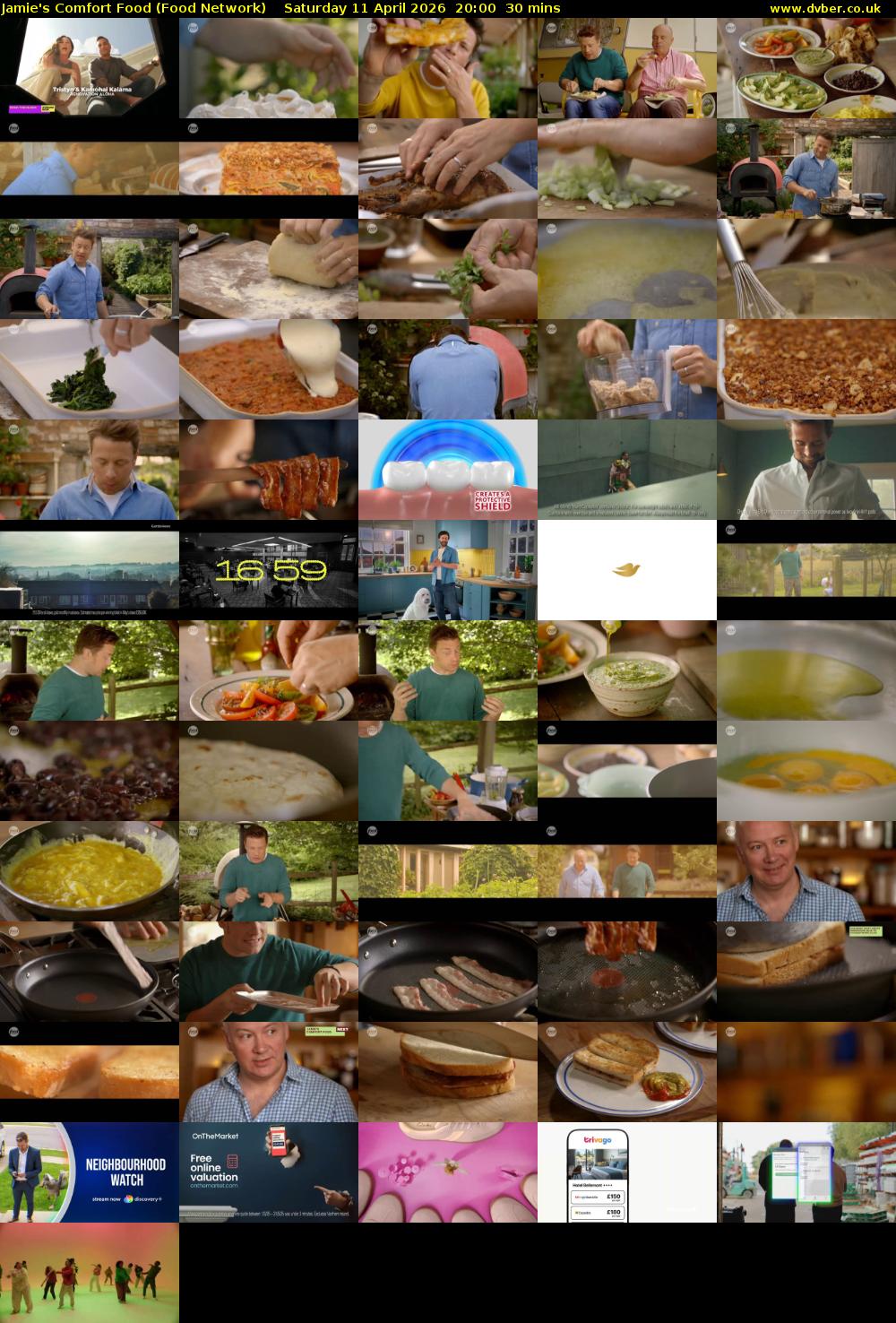 Jamie's Comfort Food (Food Network) Saturday 11 April 2026 20:00 - 20:30