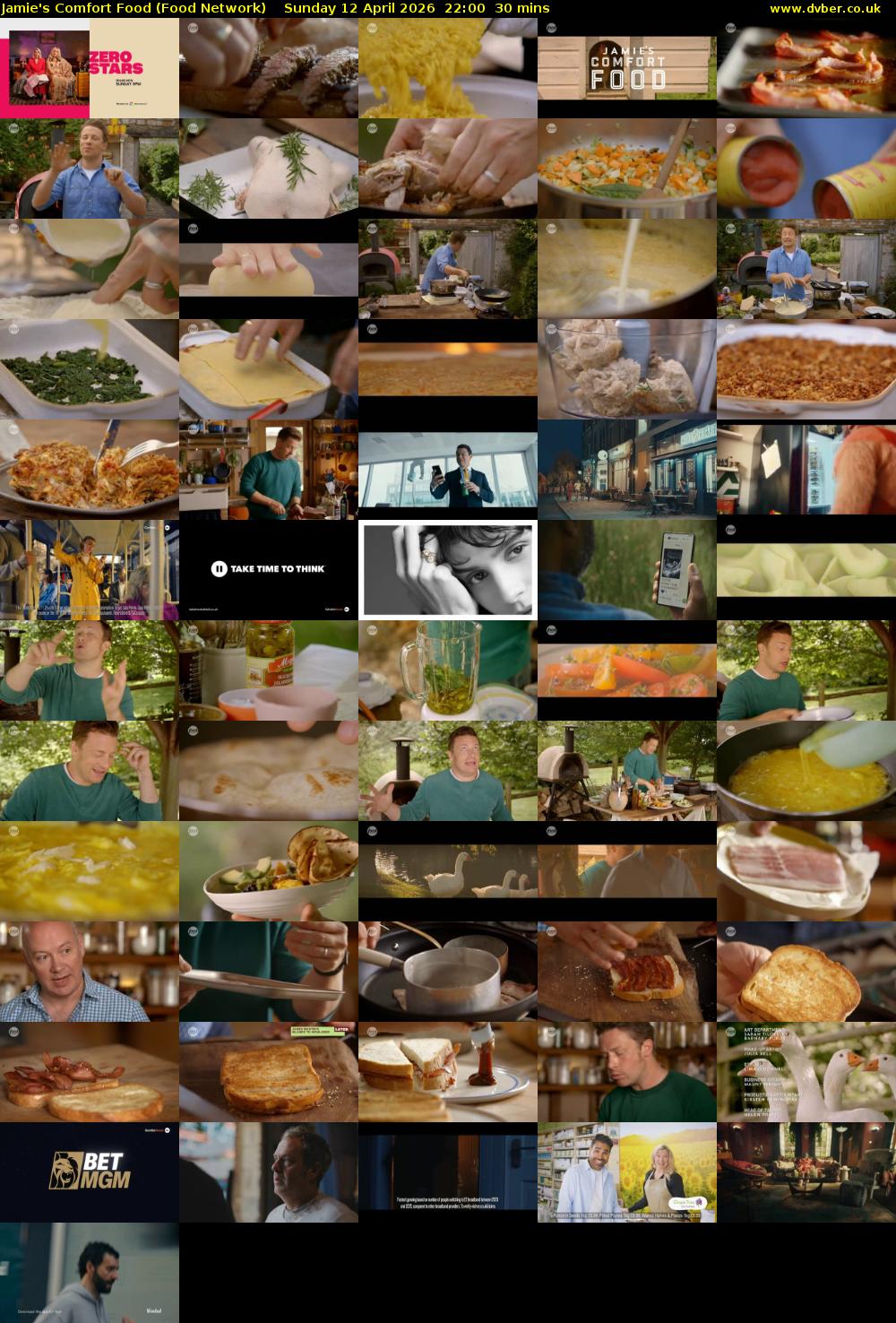 Jamie's Comfort Food (Food Network) Sunday 12 April 2026 22:00 - 22:30