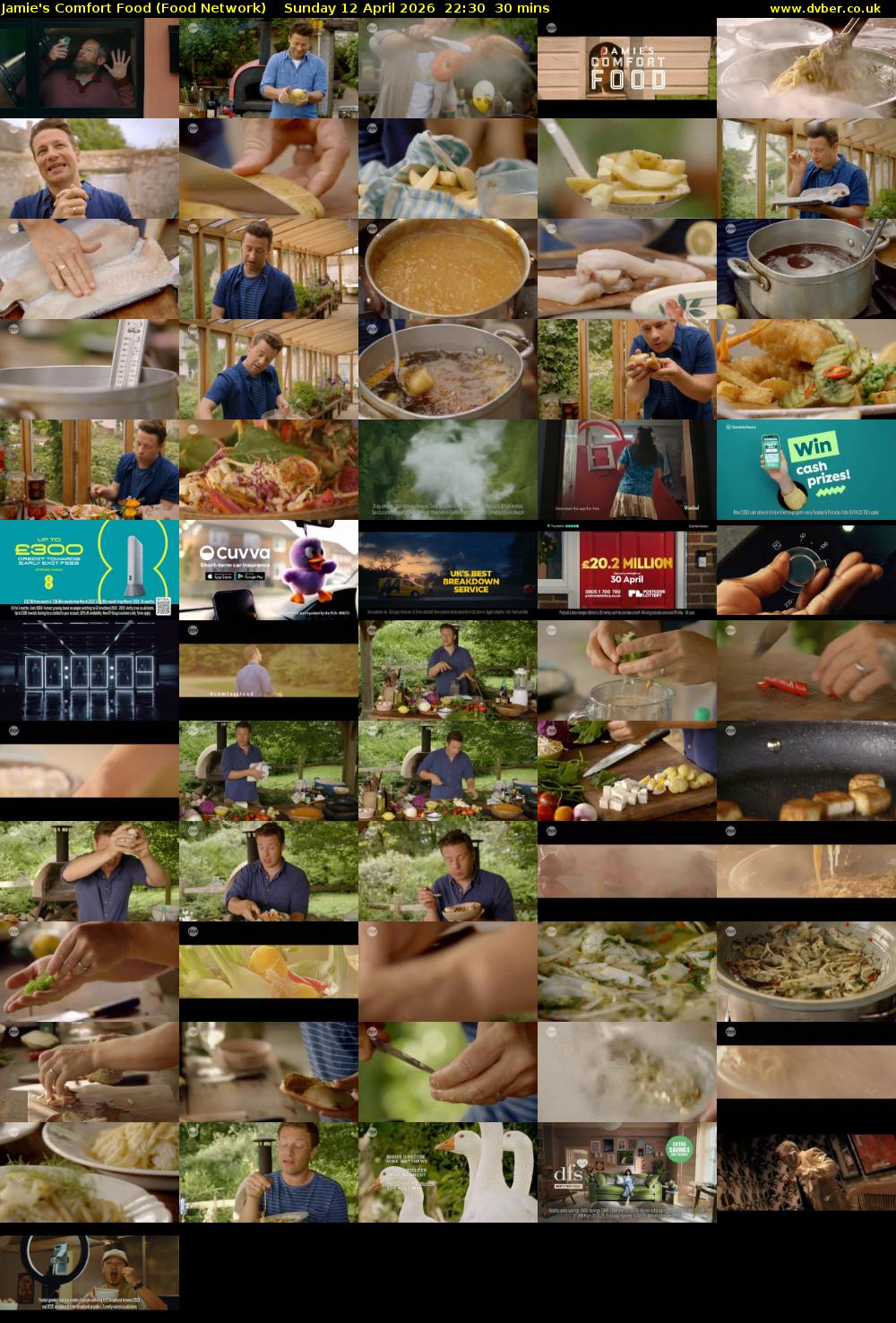 Jamie's Comfort Food (Food Network) Sunday 12 April 2026 22:30 - 23:00
