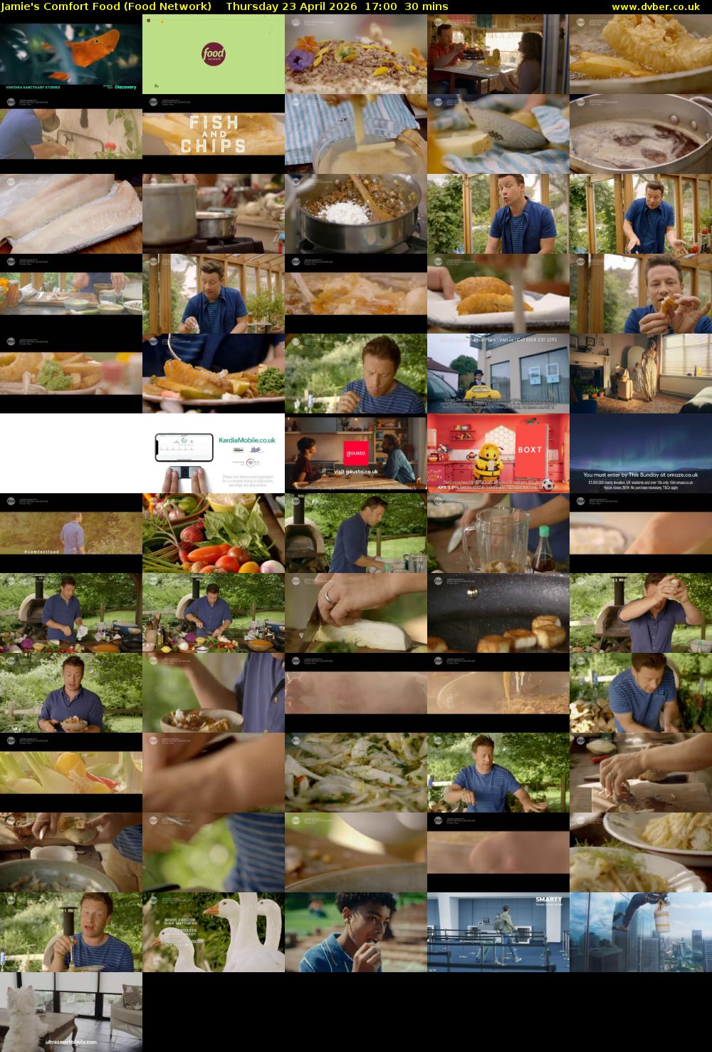 Jamie's Comfort Food (Food Network) Thursday 23 April 2026 17:00 - 17:30