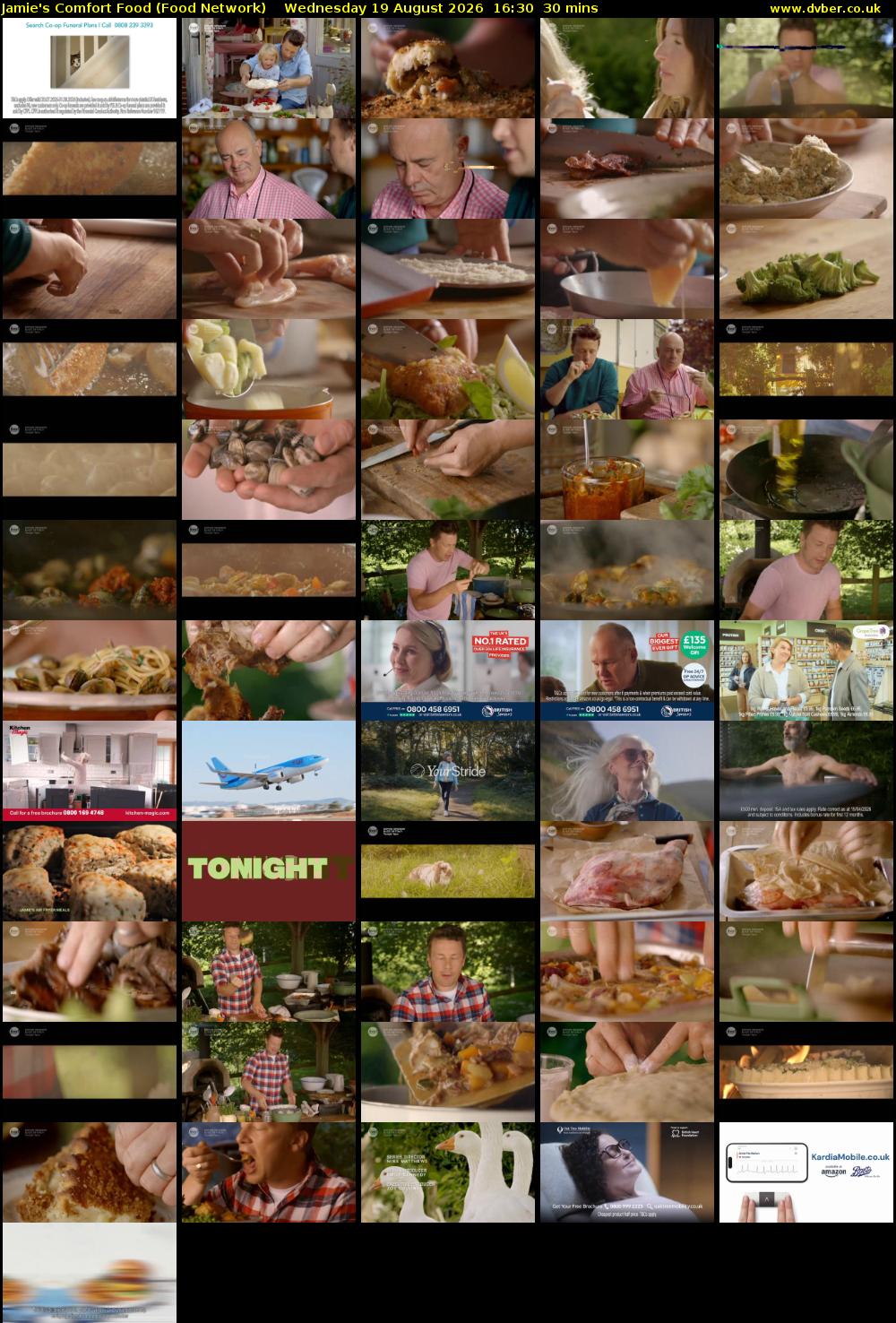 Jamie's Comfort Food (Food Network) Wednesday 19 August 2026 16:30 - 17:00