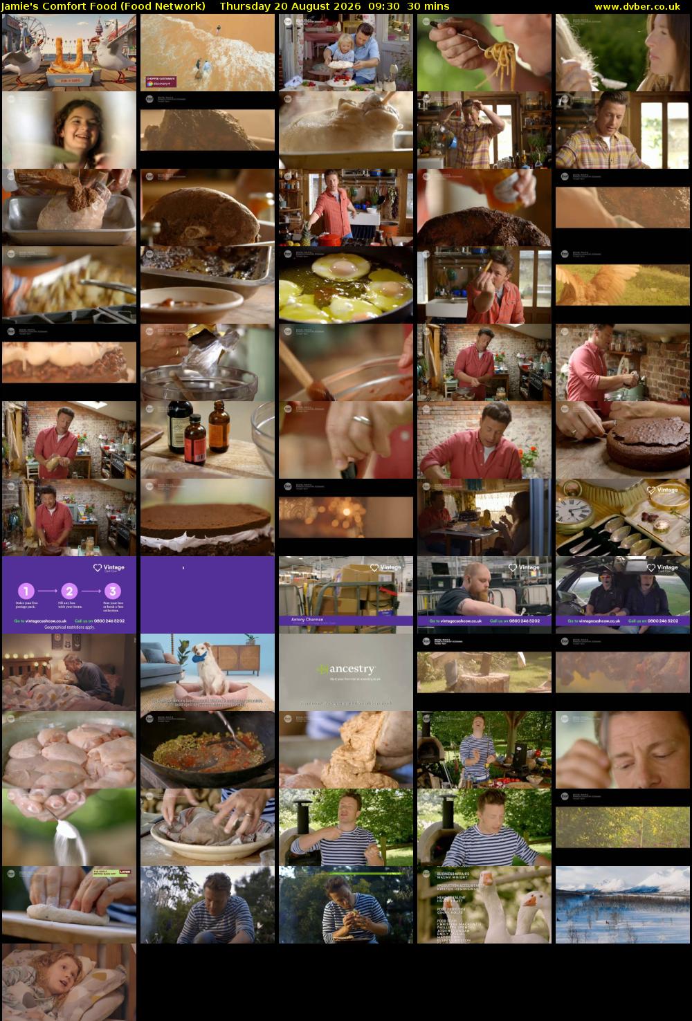 Jamie's Comfort Food (Food Network) Thursday 20 August 2026 09:30 - 10:00
