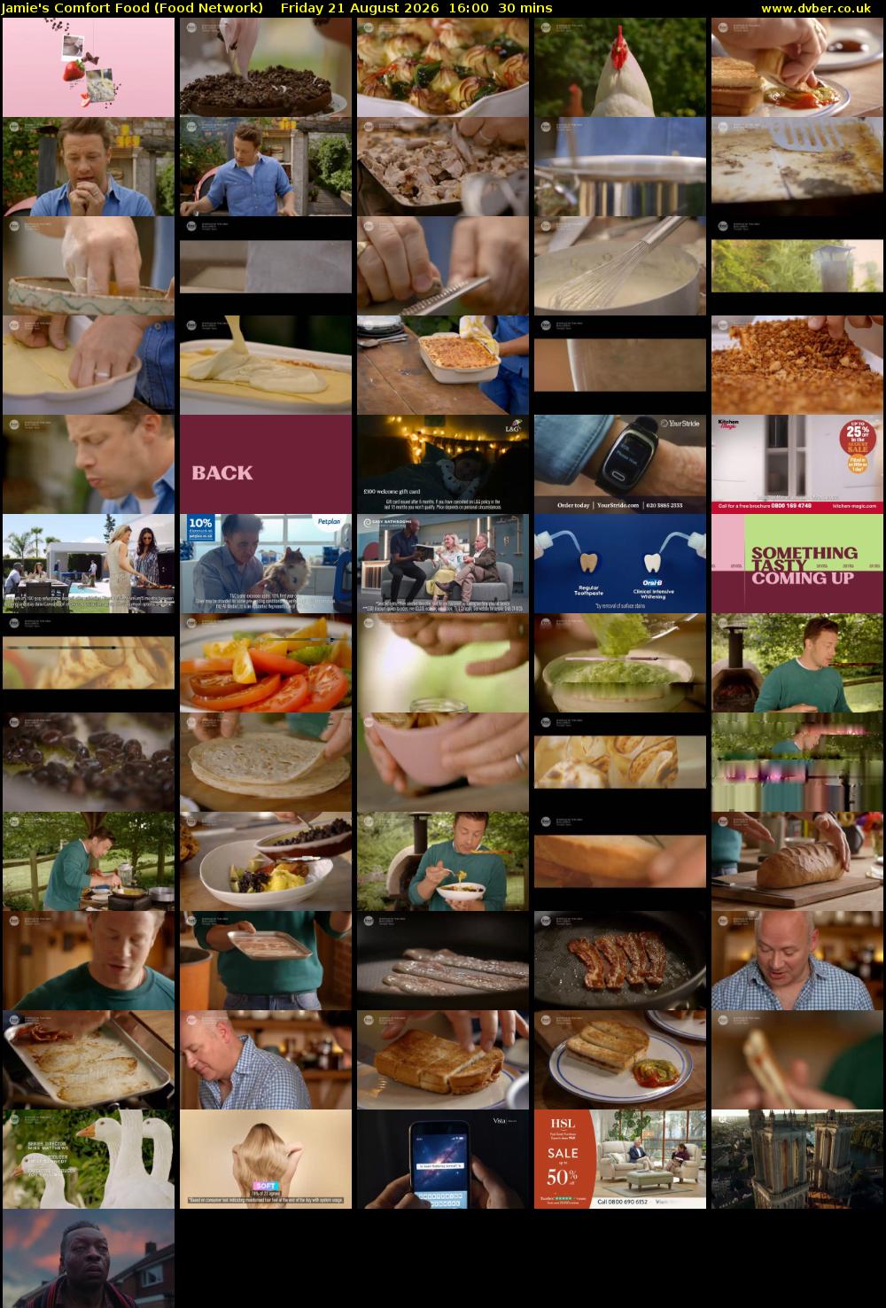 Jamie's Comfort Food (Food Network) Friday 21 August 2026 16:00 - 16:30