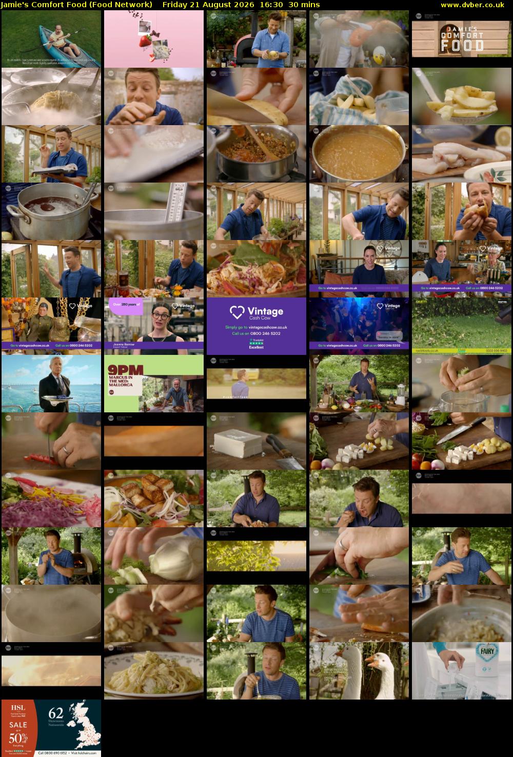 Jamie's Comfort Food (Food Network) Friday 21 August 2026 16:30 - 17:00
