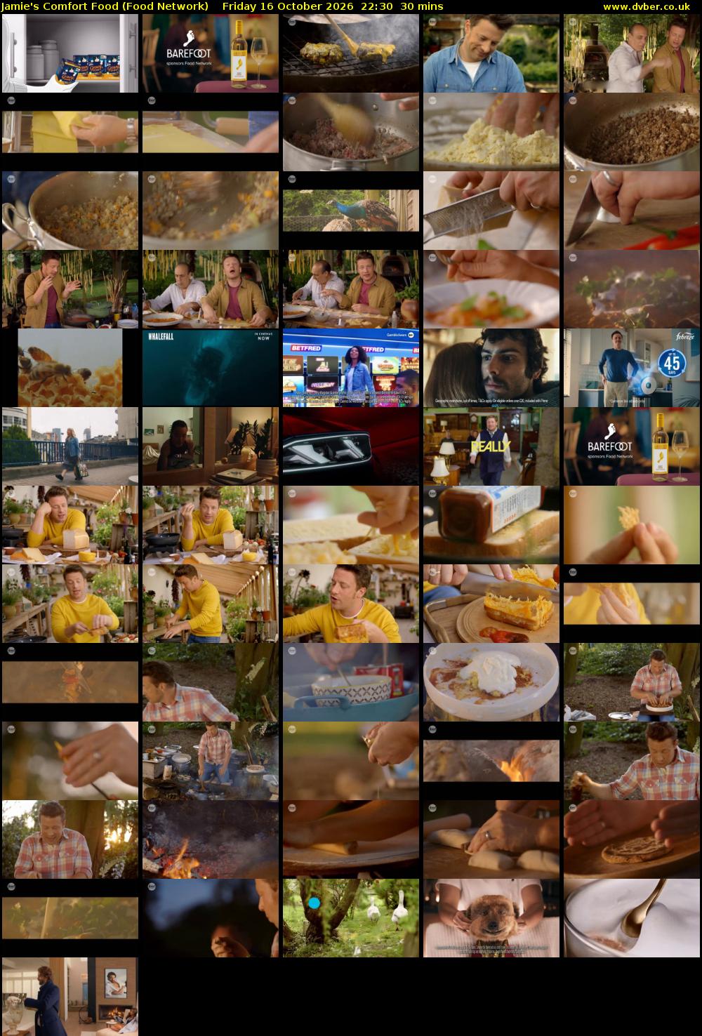 Jamie's Comfort Food (Food Network) Friday 16 October 2026 22:30 - 23:00