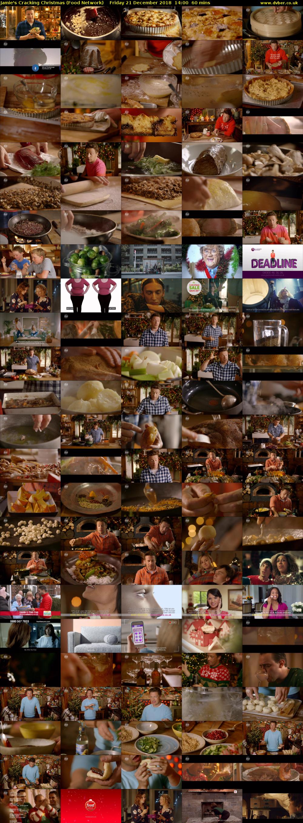 Jamie's Cracking Christmas (Food Network) Friday 21 December 2018 14:00 - 15:00