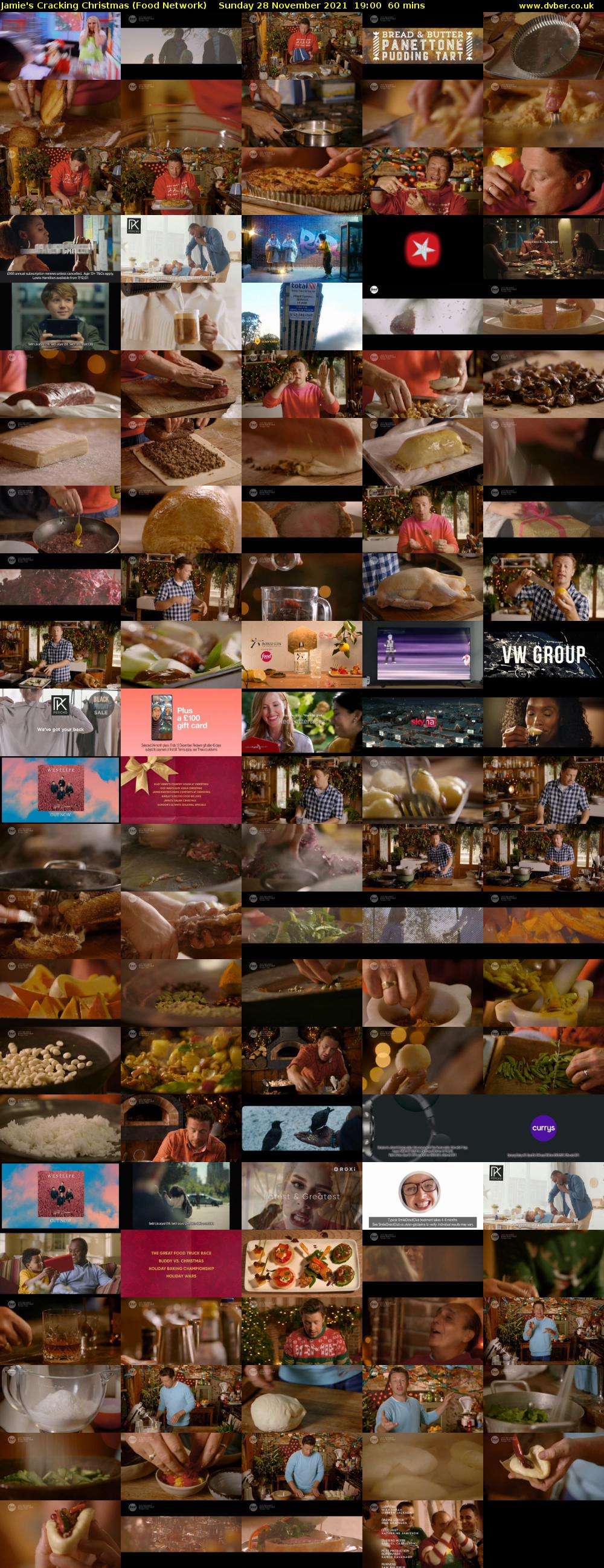 Jamie's Cracking Christmas (Food Network) Sunday 28 November 2021 19:00 - 20:00