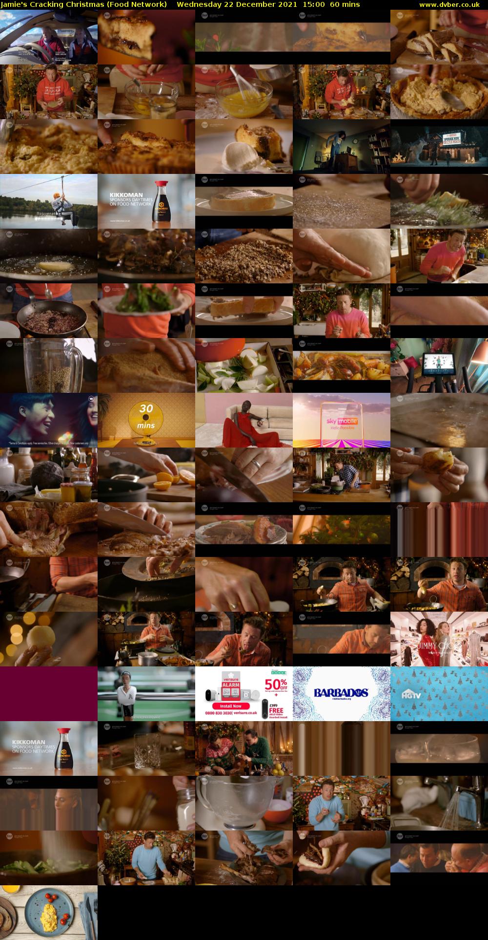 Jamie's Cracking Christmas (Food Network) Wednesday 22 December 2021 15:00 - 16:00