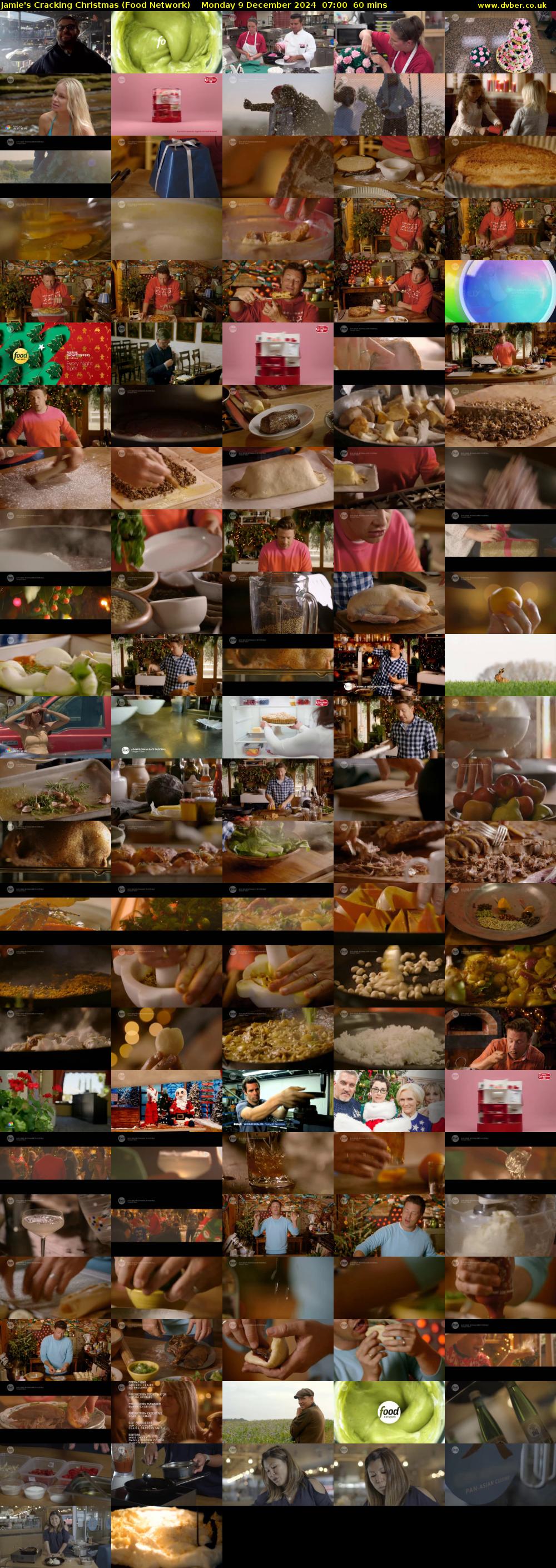 Jamie's Cracking Christmas (Food Network) Monday 9 December 2024 07:00 - 08:00