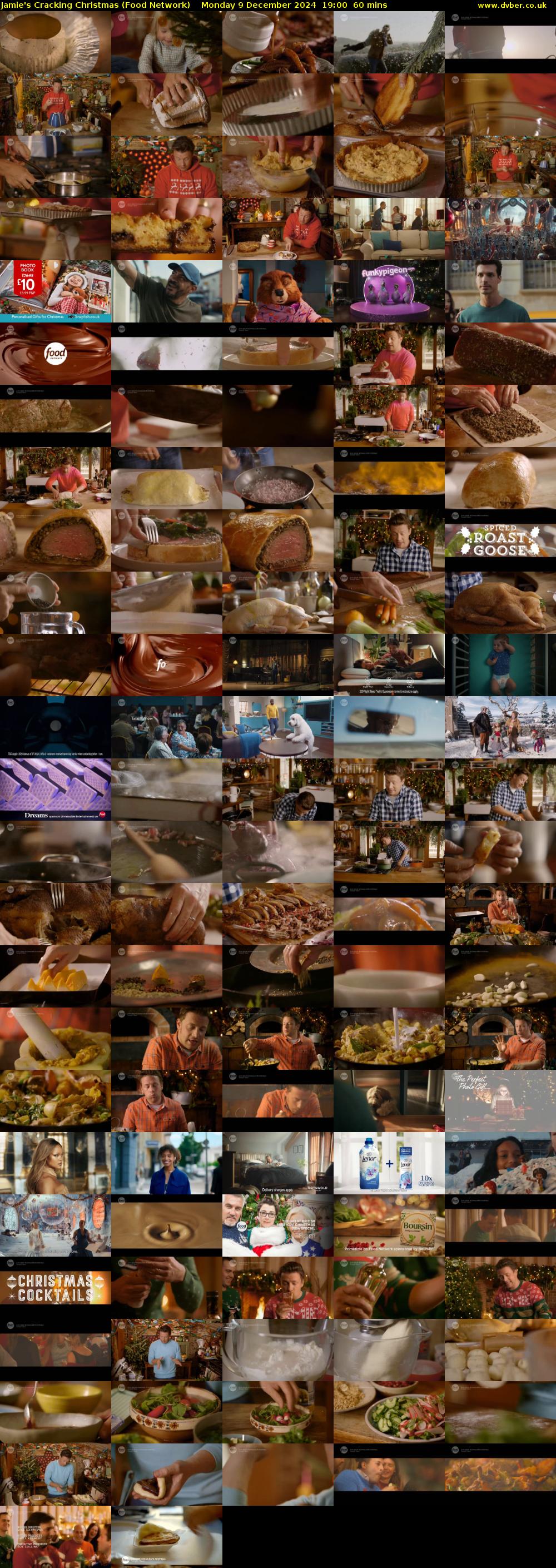 Jamie's Cracking Christmas (Food Network) Monday 9 December 2024 19:00 - 20:00