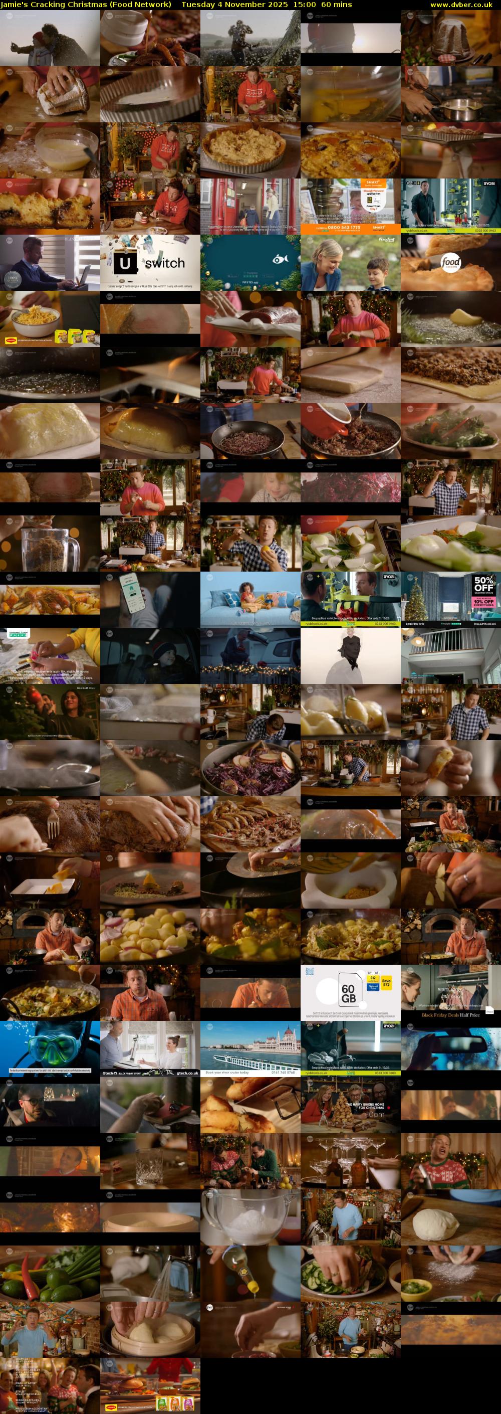 Jamie's Cracking Christmas (Food Network) Tuesday 4 November 2025 15:00 - 16:00