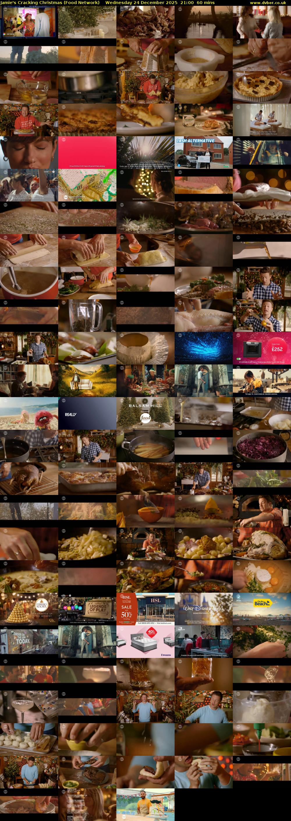 Jamie's Cracking Christmas (Food Network) Wednesday 24 December 2025 21:00 - 22:00