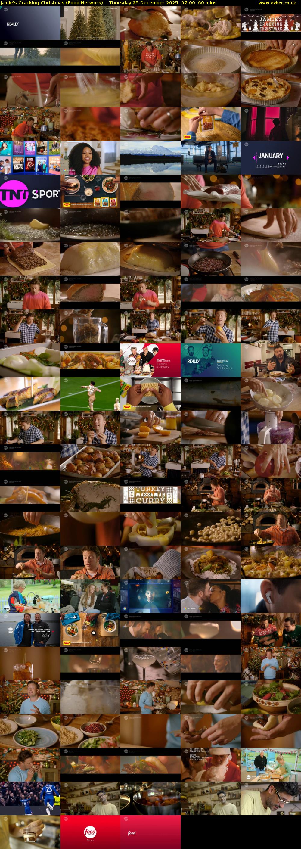 Jamie's Cracking Christmas (Food Network) Thursday 25 December 2025 07:00 - 08:00