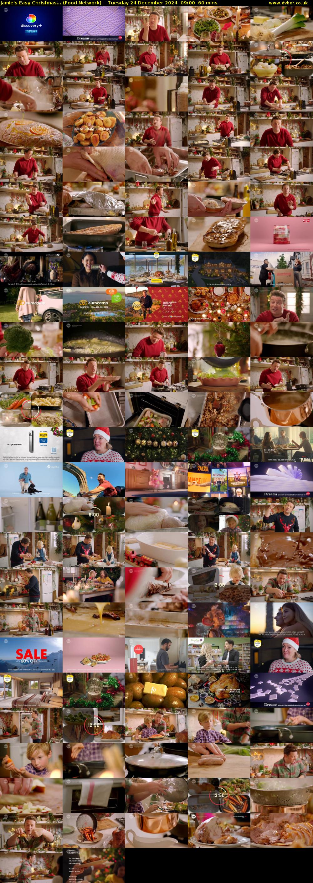 Jamie's Easy Christmas... (Food Network) Tuesday 24 December 2024 09:00 - 10:00