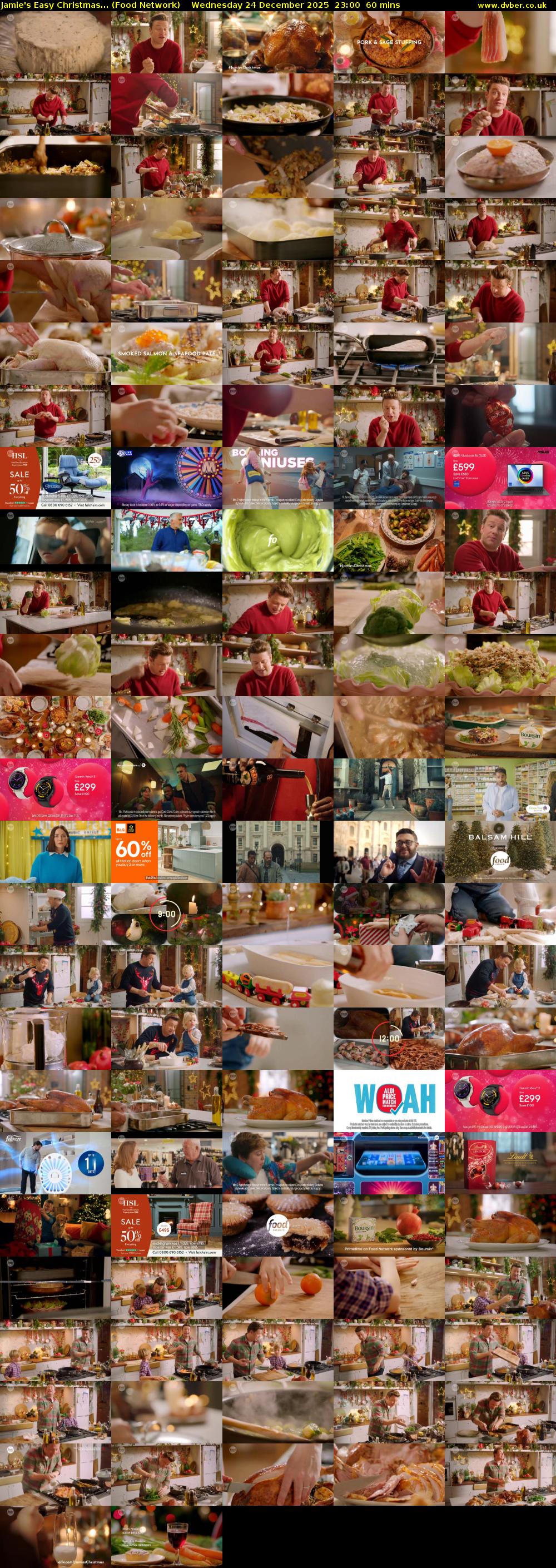 Jamie's Easy Christmas... (Food Network) Wednesday 24 December 2025 23:00 - 00:00