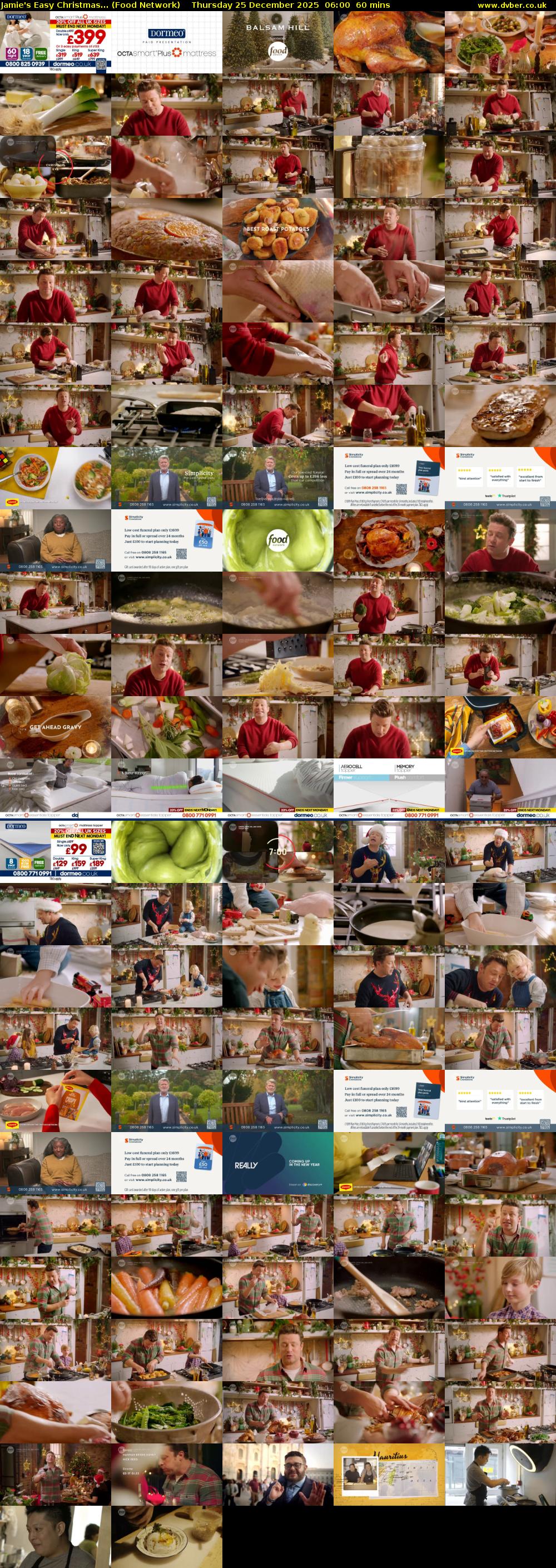 Jamie's Easy Christmas... (Food Network) Thursday 25 December 2025 06:00 - 07:00