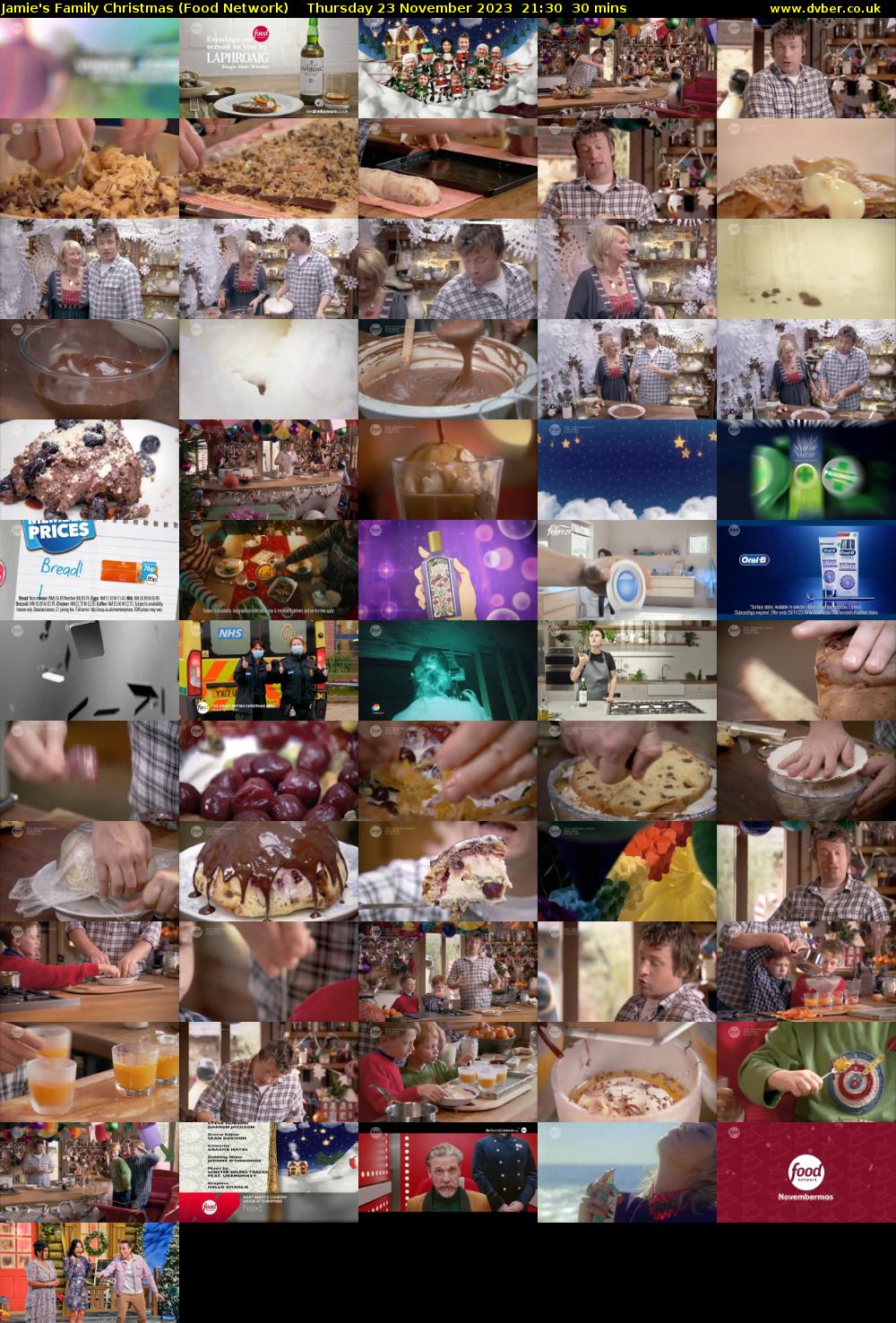 Jamie's Family Christmas (Food Network) Thursday 23 November 2023 21:30 - 22:00
