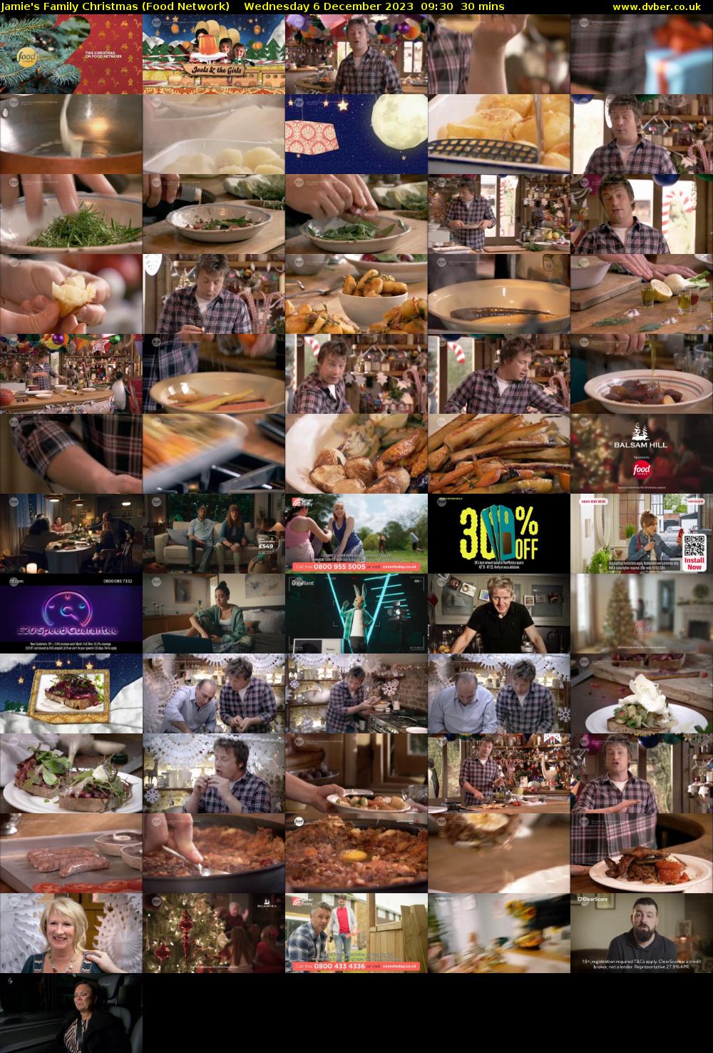 Jamie's Family Christmas (Food Network) Wednesday 6 December 2023 09:30 - 10:00