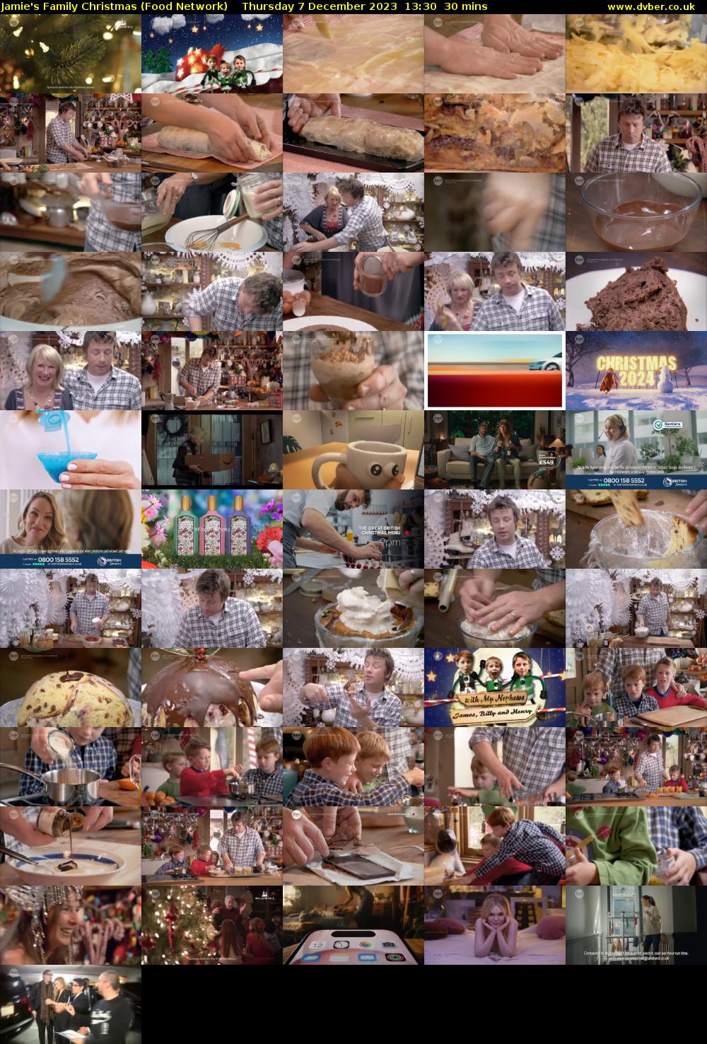 Jamie's Family Christmas (Food Network) Thursday 7 December 2023 13:30 - 14:00