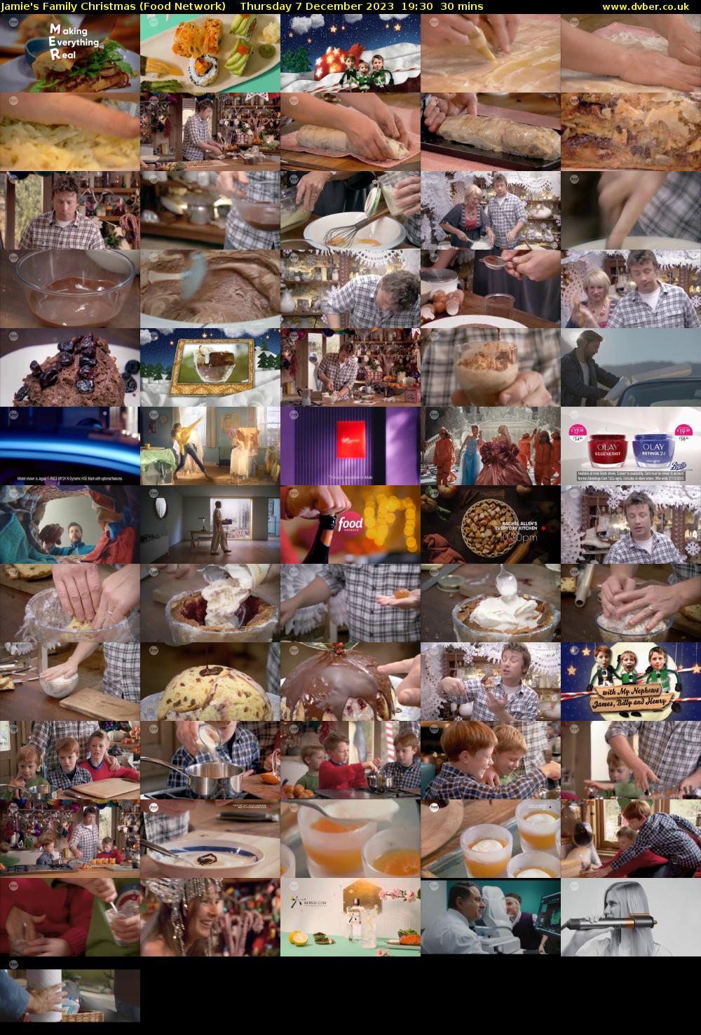 Jamie's Family Christmas (Food Network) Thursday 7 December 2023 19:30 - 20:00