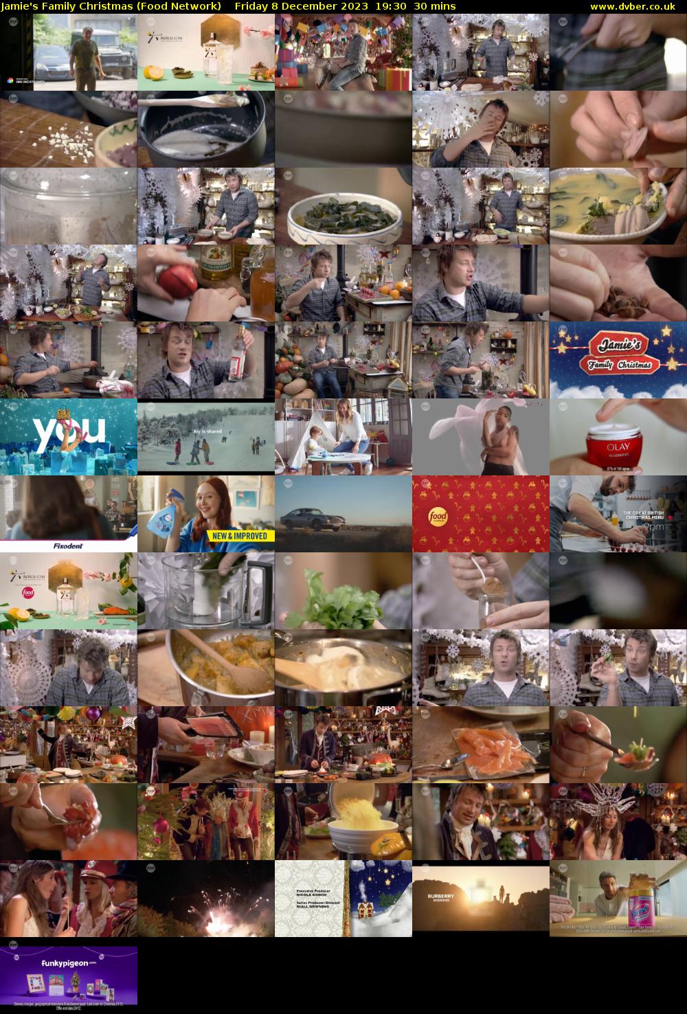 Jamie's Family Christmas (Food Network) Friday 8 December 2023 19:30 - 20:00