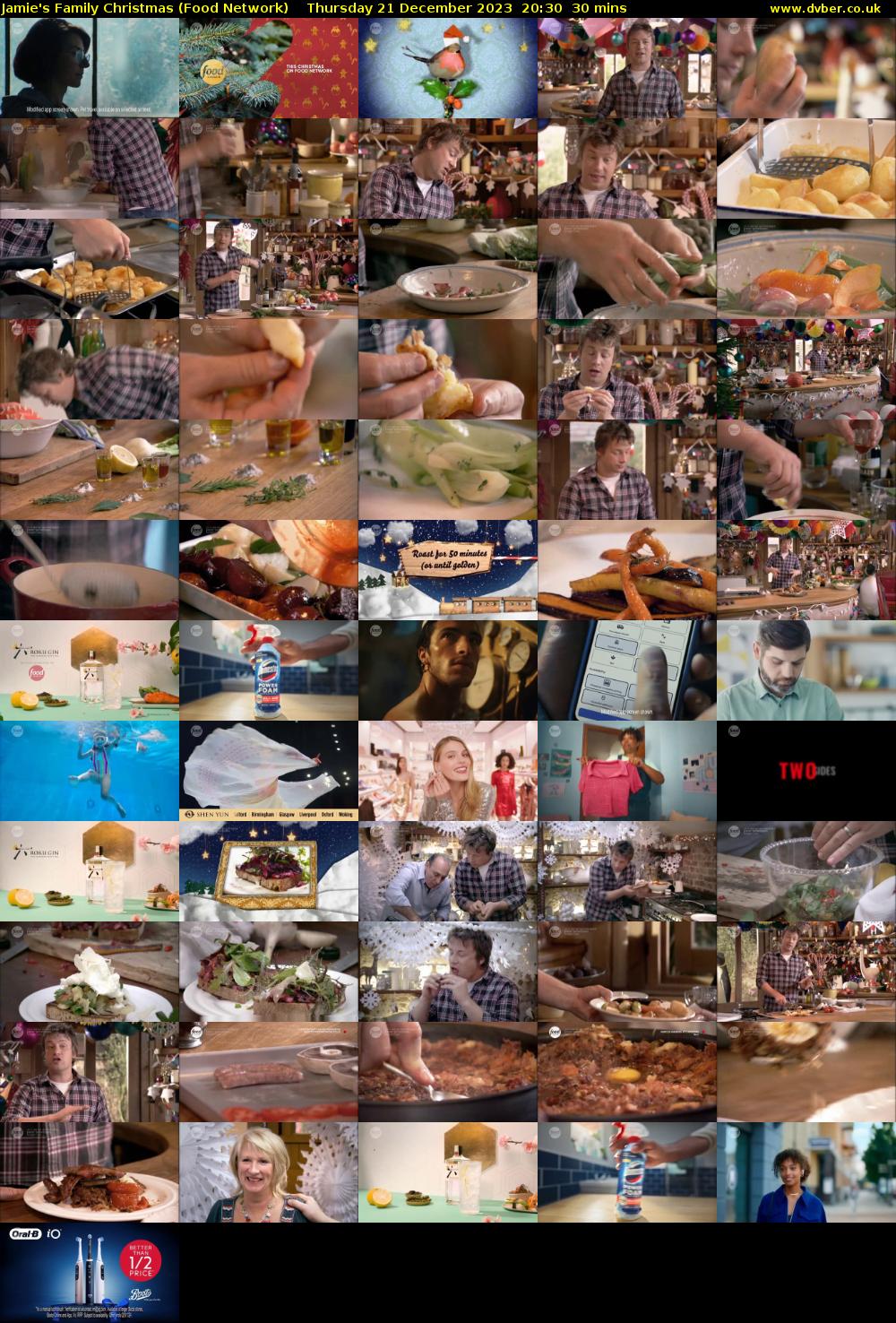 Jamie's Family Christmas (Food Network) Thursday 21 December 2023 20:30 - 21:00